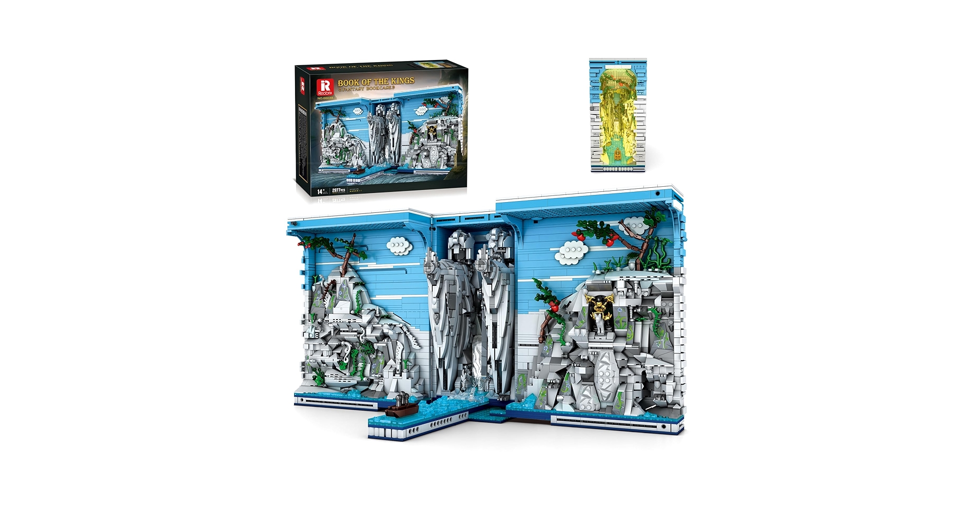 Reobrix 66039 Gates of Argonath Building Blocks Set, 2977