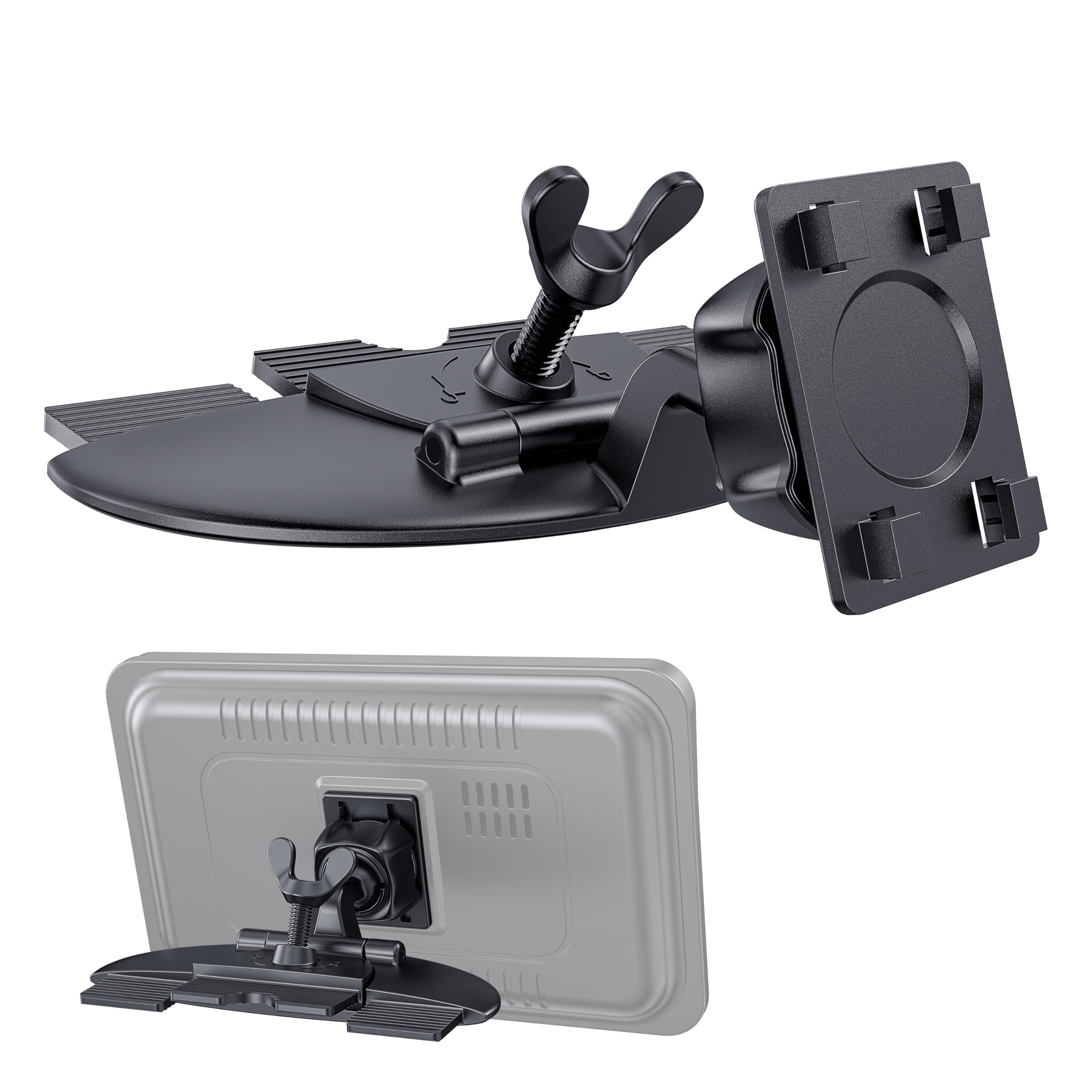 1Zero CD Slot Mount for CarPlay Screen 360 Rotation Tool-Free Installation CarPlay CD Mount Compatible with 7-11 Inch