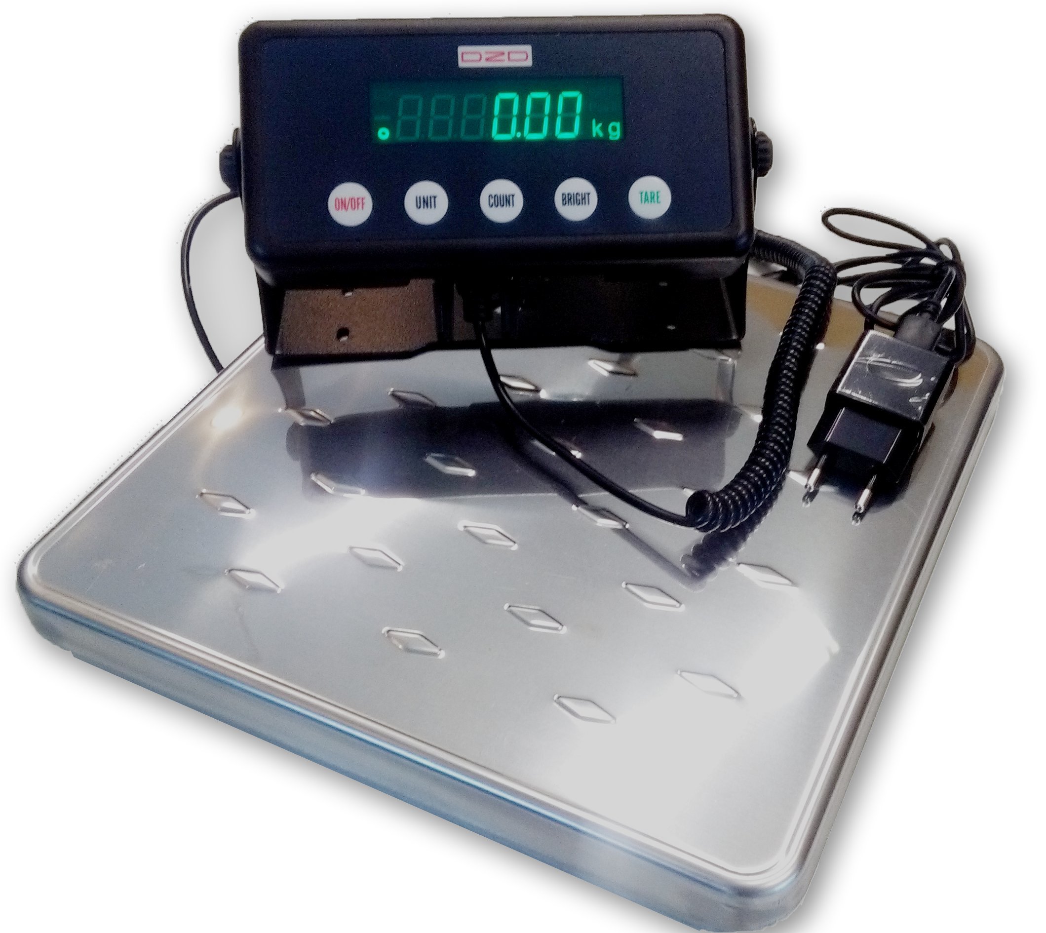 Pèse-colis Bluetooth Plate-forme LED 27 cm x 27 cm 100kg/200kg DJ-SA