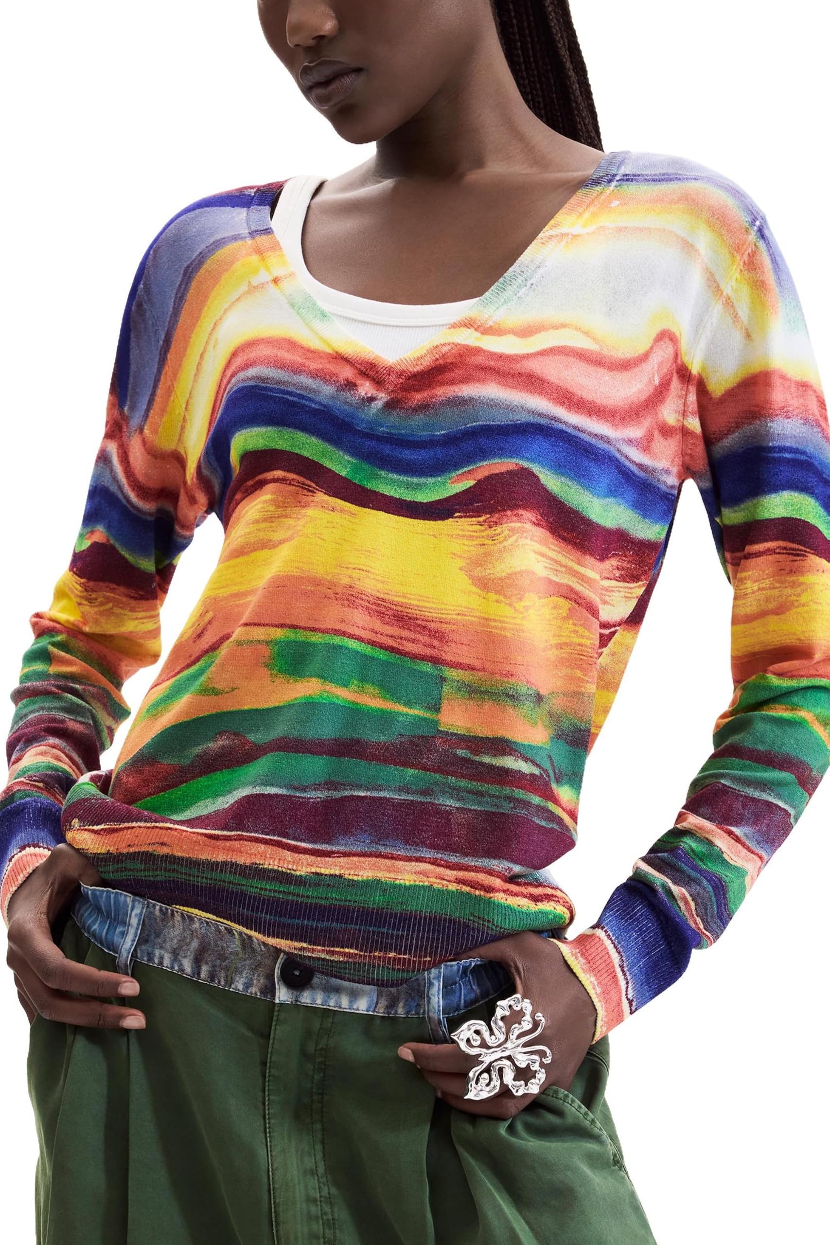 Desigual Bluza damska Jers_Terren (1 szt.)