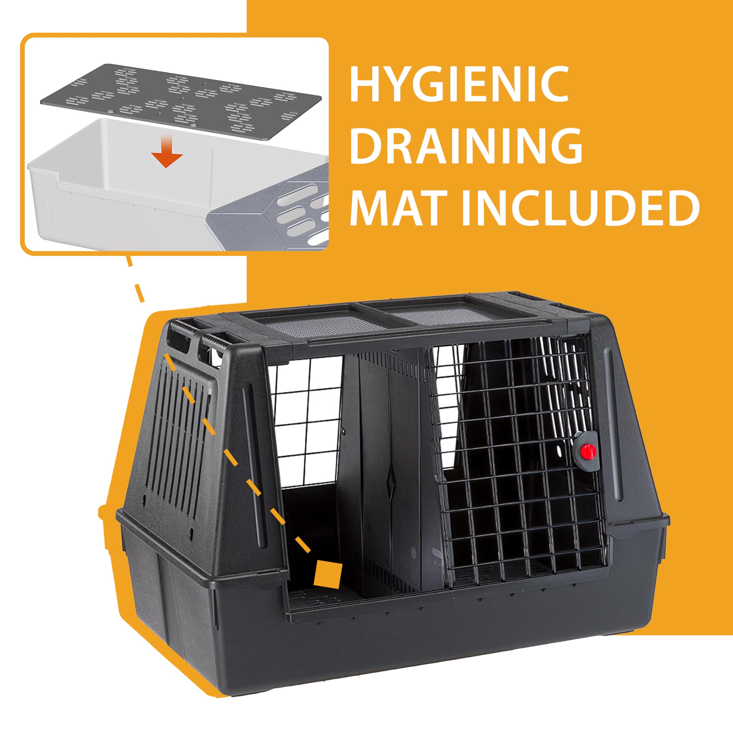 Ferplast Dog Carrier for Car ATLAS CAR 100 SCENIC Car Dog Crate