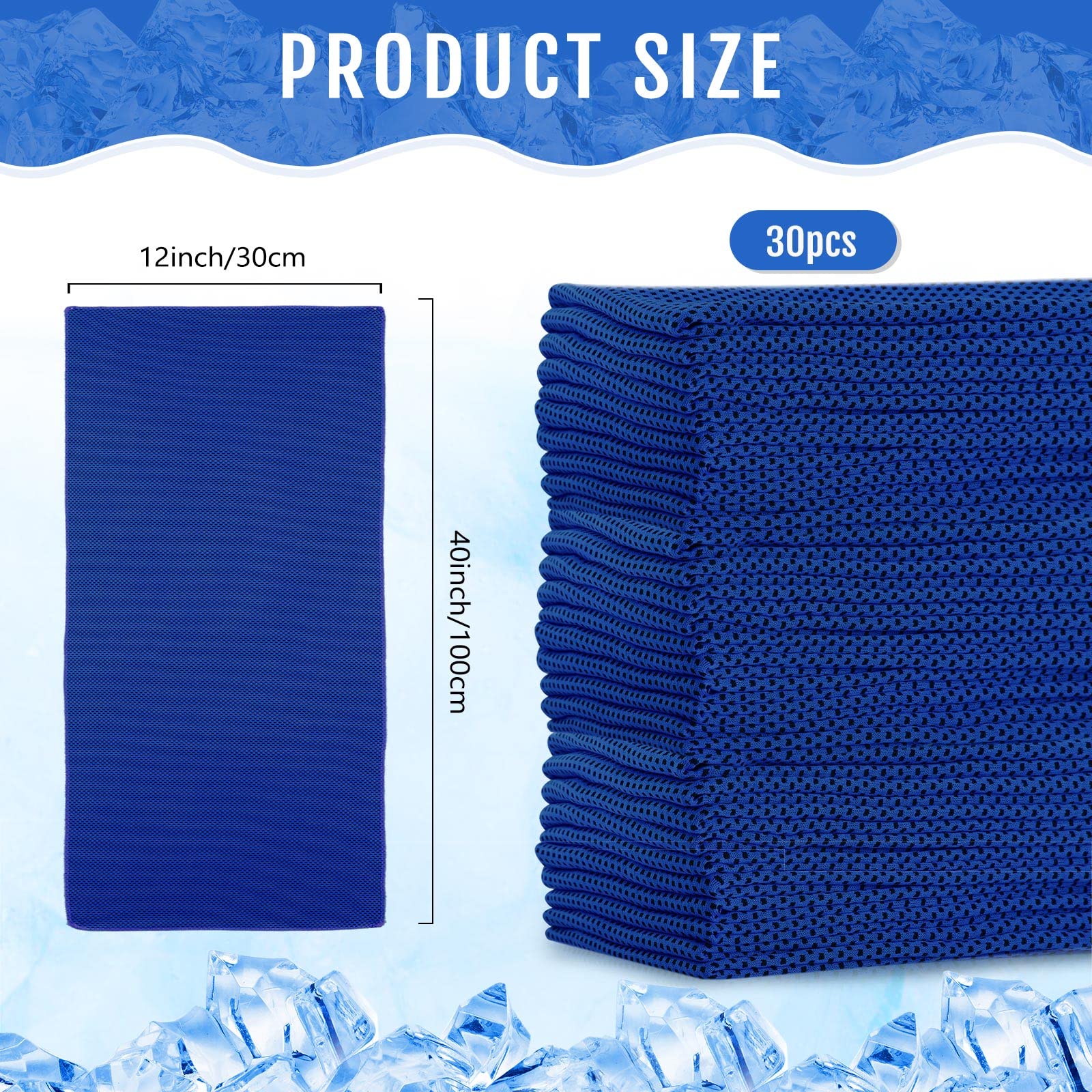 Hosuly 30 Pack Cooling Towels, 40