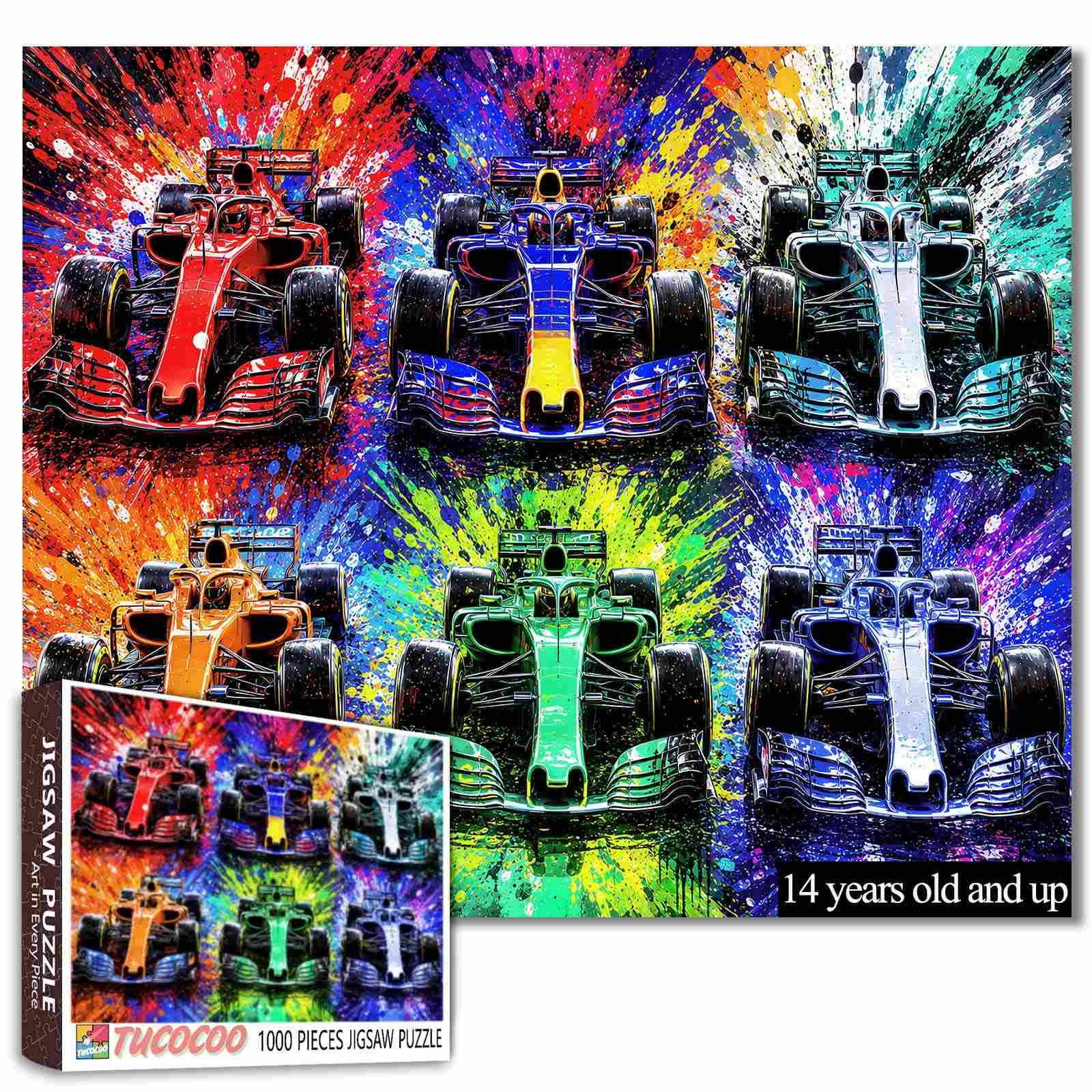 Graffiti Motorsport Racing Car 1000Piece Jigsaw Puzzle for Adults Car Gift — image 1