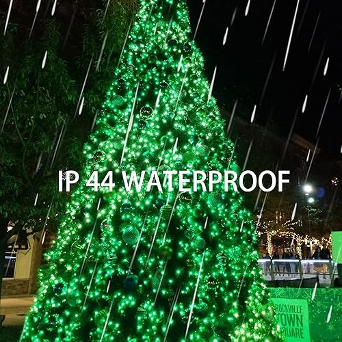 Miniatura 5 de Dazzle Bright Luces de Navidad verdes con cable verde, 33pies, tira de 150 luces incandescentes de árbol de Navidad con decoraciones navideñas