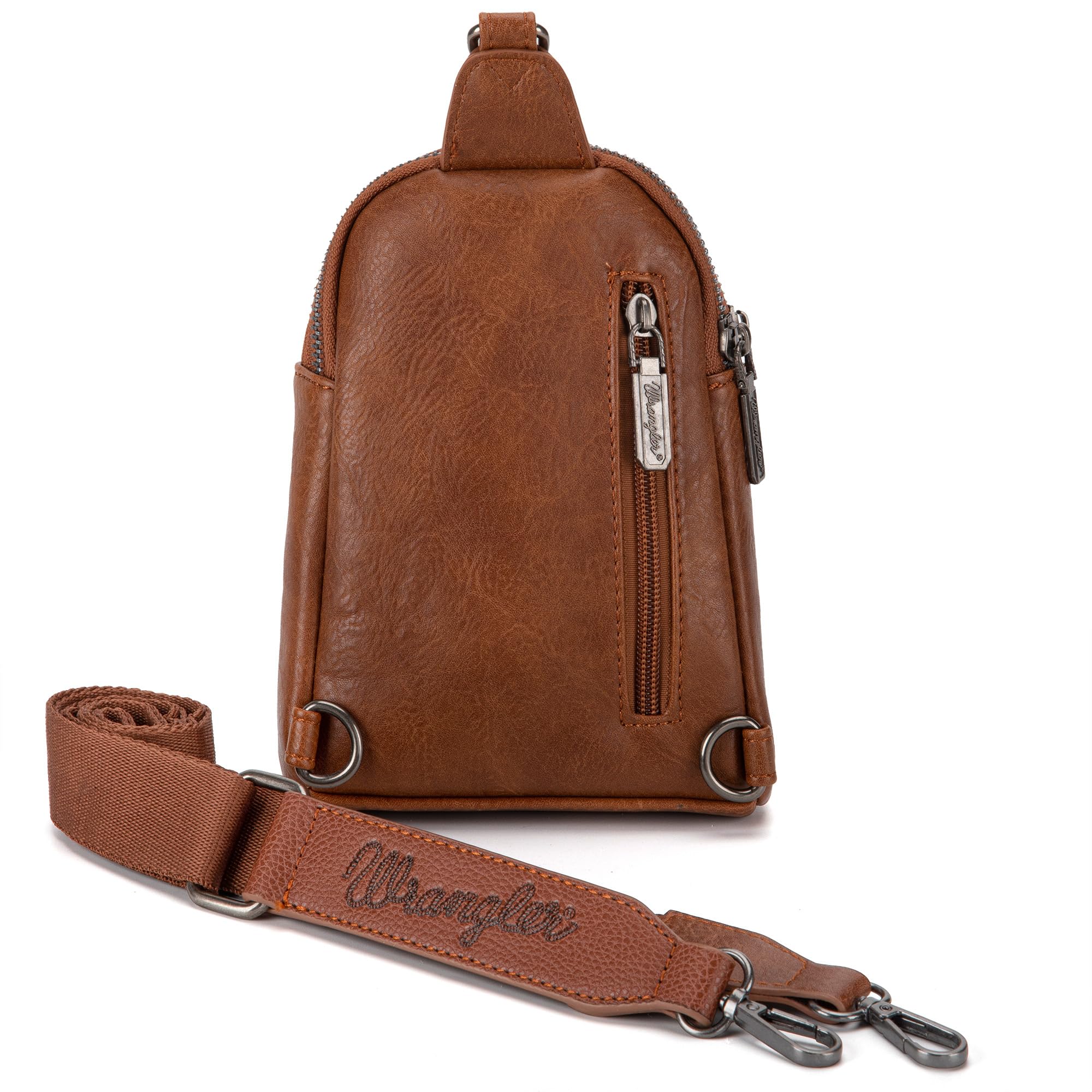 Wrangler Torby na ramię crossbody dla kobiet, torebka na ramię z odpinanym paskiem