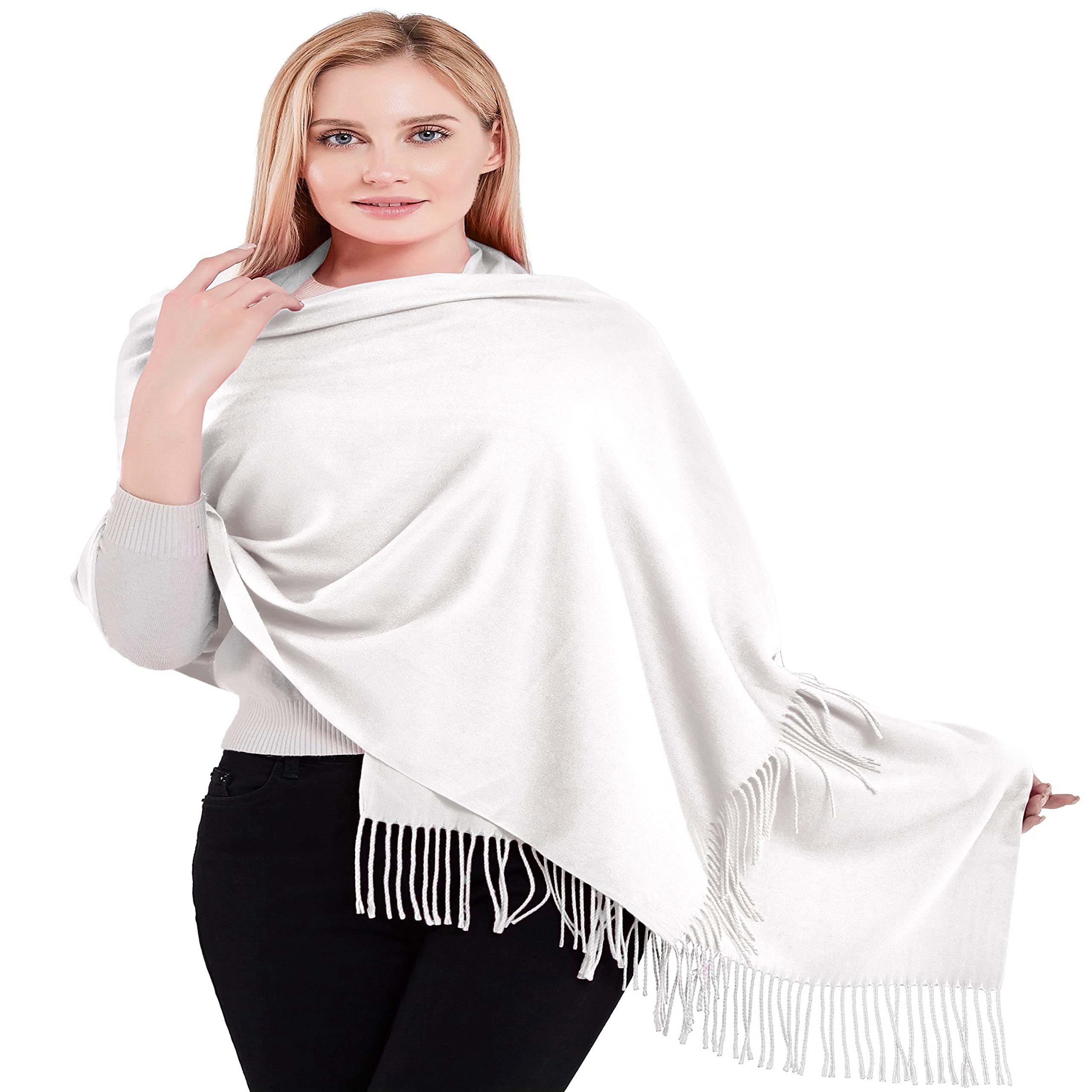 CJ Apparel Thick Solid Colour Design Cotton Blend Shawl Scarf Wrap Stole Throw Head Wrap Pashmina Hand Made in Nepal NEW