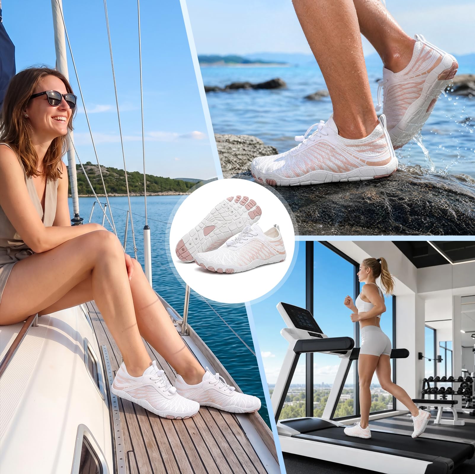 Buty trekkingowe na bose stopy, damskie i męskie, profesjonalne i antypoślizgowe buty do wody dla kobiet mężczyzn, szerokie palce, buty do biegania, trampki, uniseks
