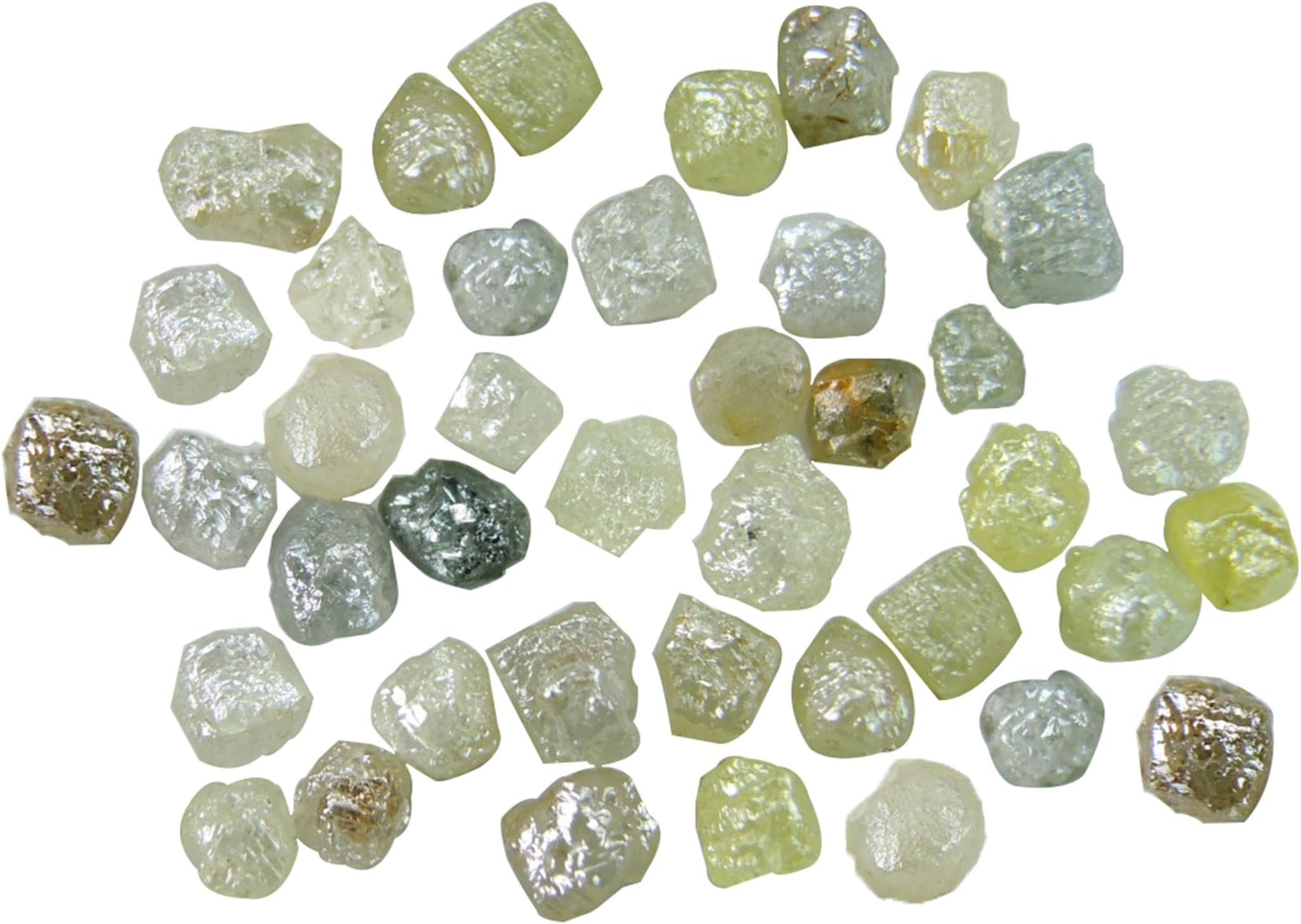 Natural Loose Diamond Rough Uncut Cube Mix Color I3 Clarity 2.00 to 3.50 MM 2.00 Cts Lot Q30