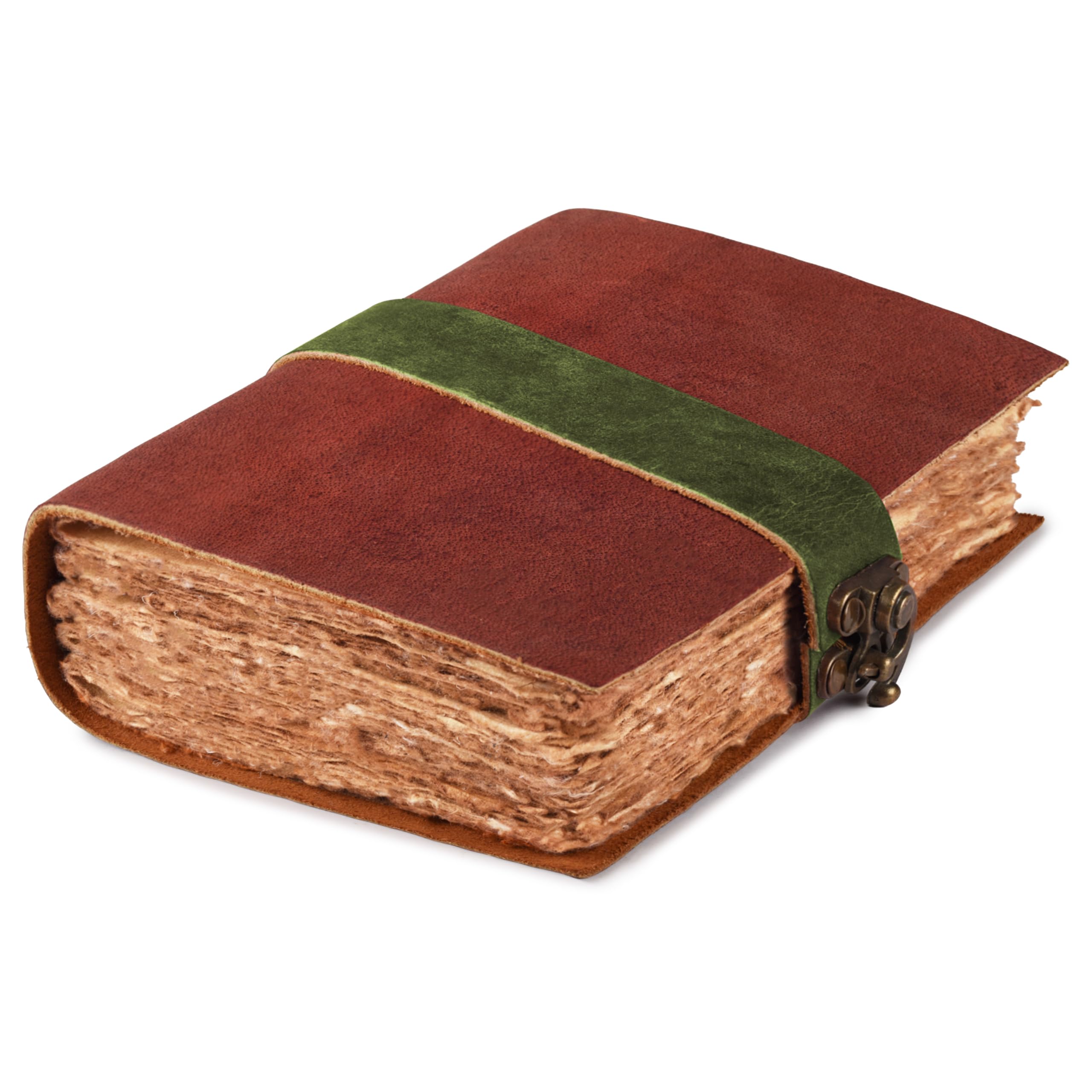 LEATHER VILLAGE-Leather Bound Vintage Journal -Christmas-10X7