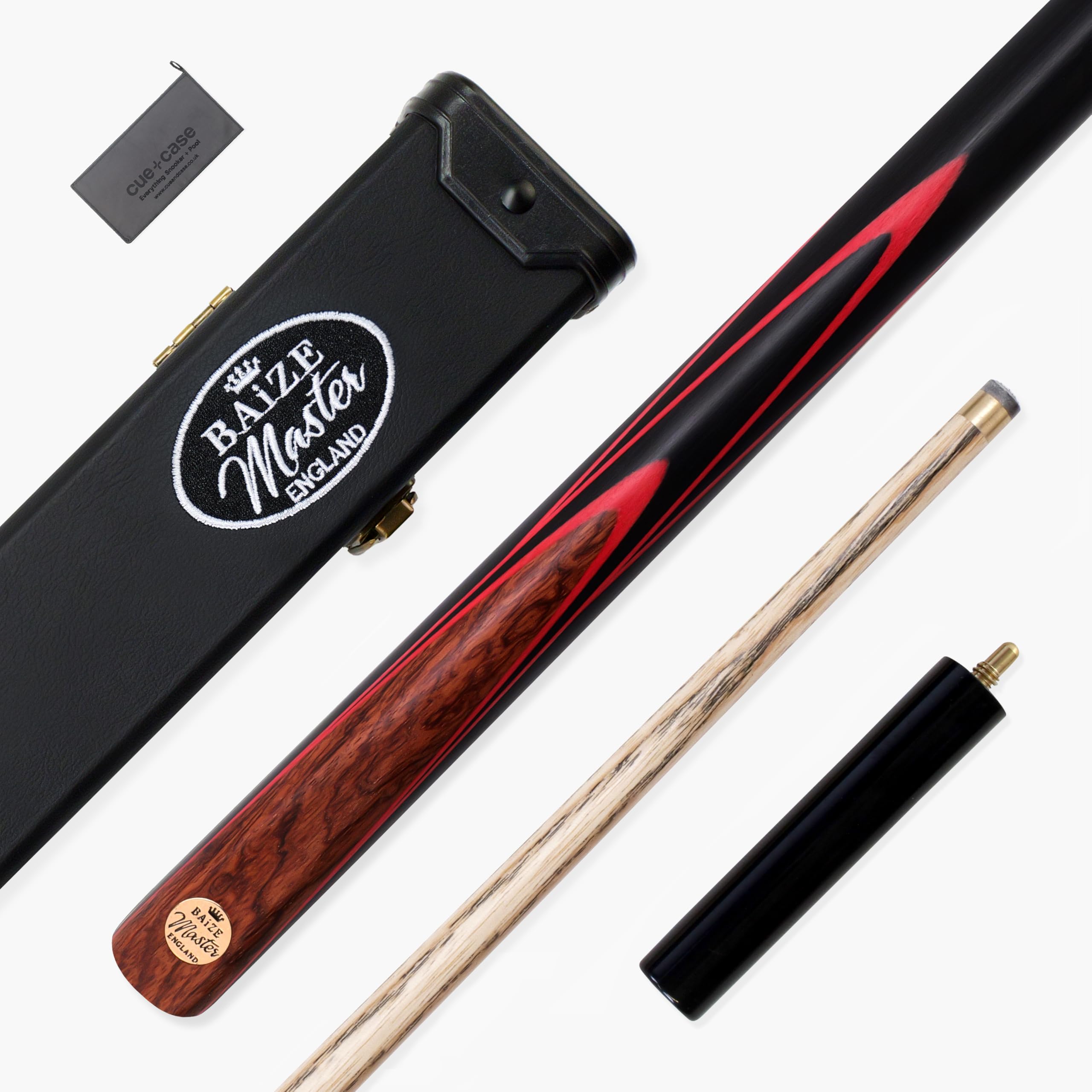 Ascot 3/4 Jointed Professional English Pool Cue with 8.5mm Tip (Red)