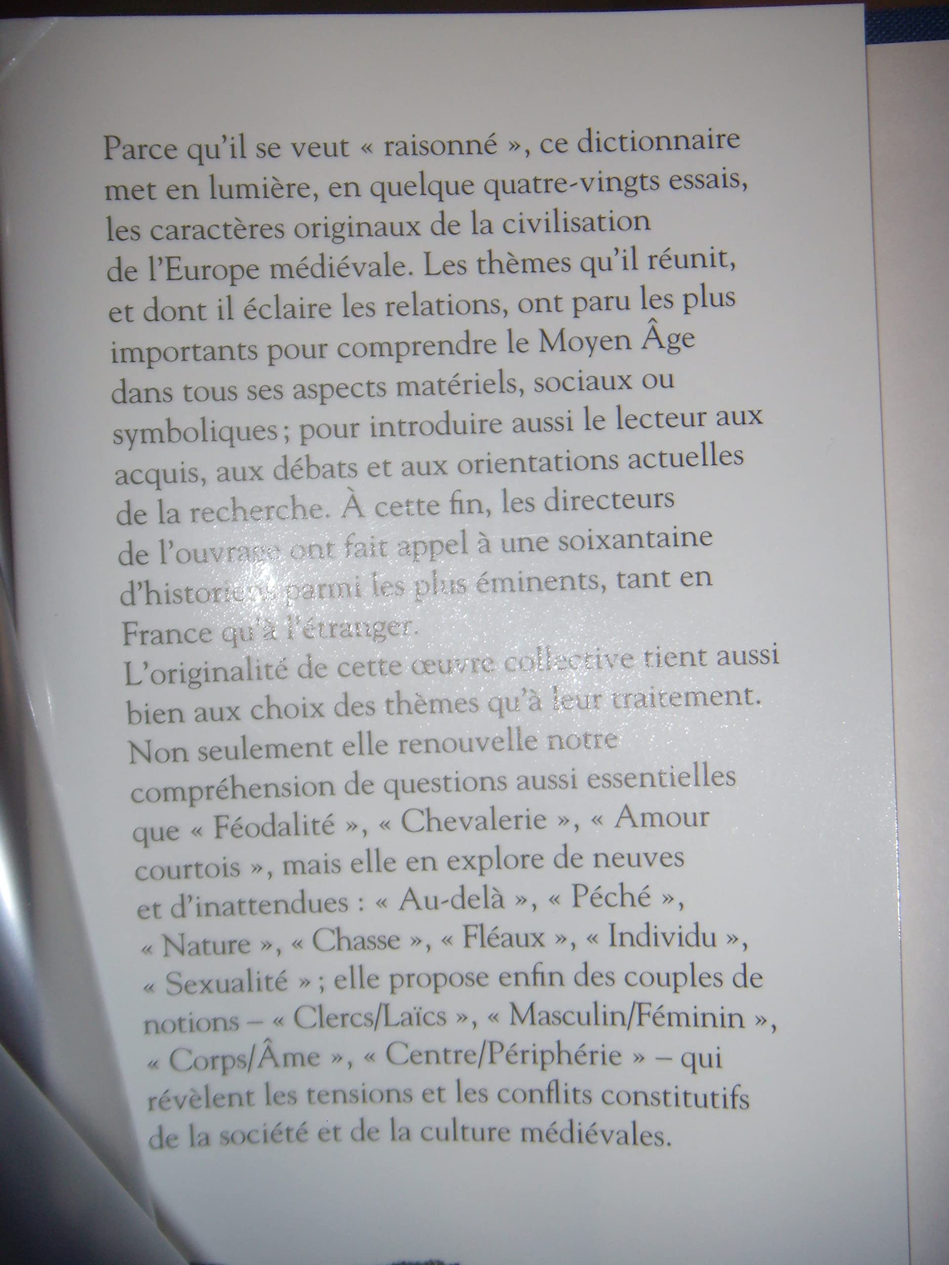 Dictionnaire raisonné de l'Occident médiéval