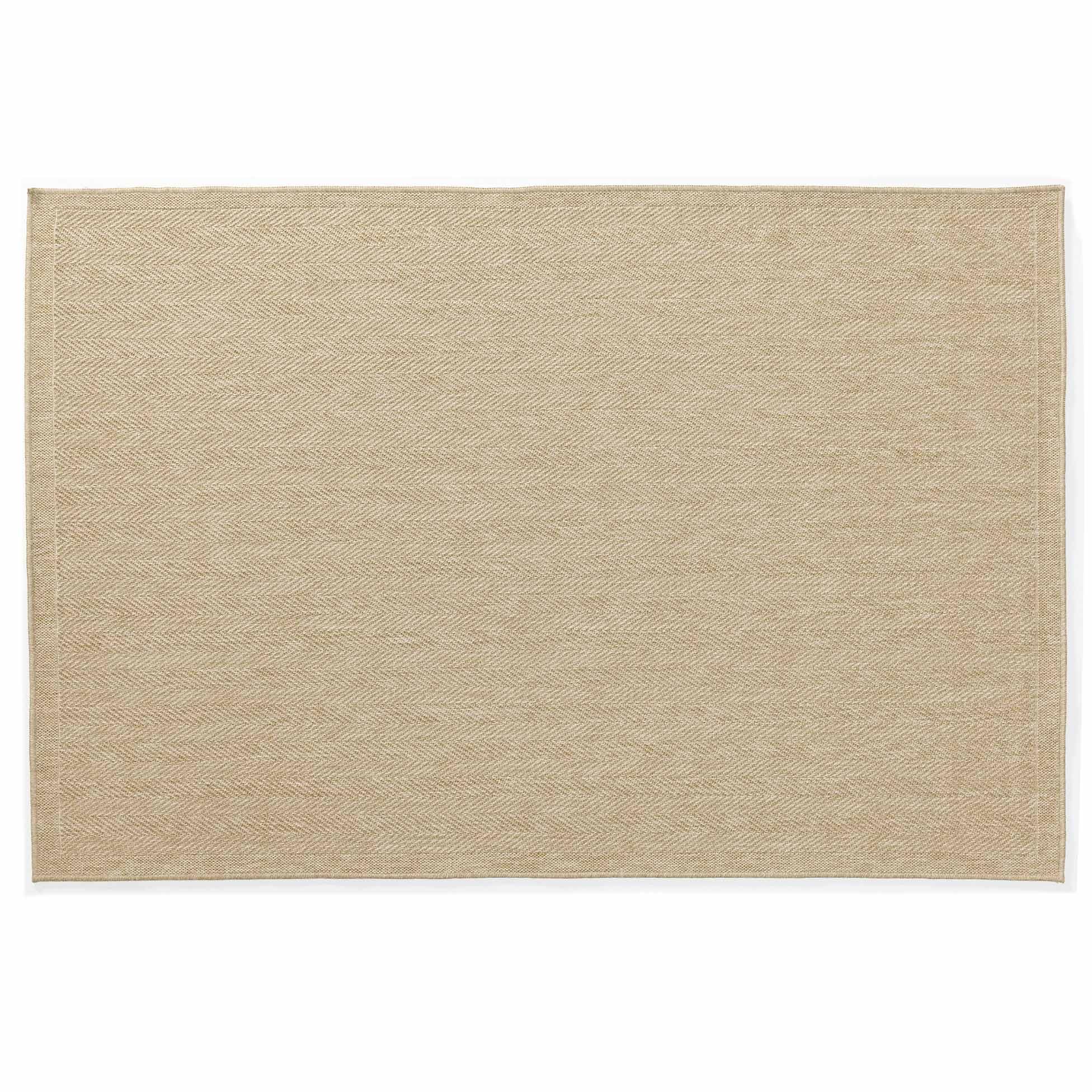 Tapis rectangle 160 x 230 cm Ilem naturel tissé plat pour résoudre le manque de chaleur