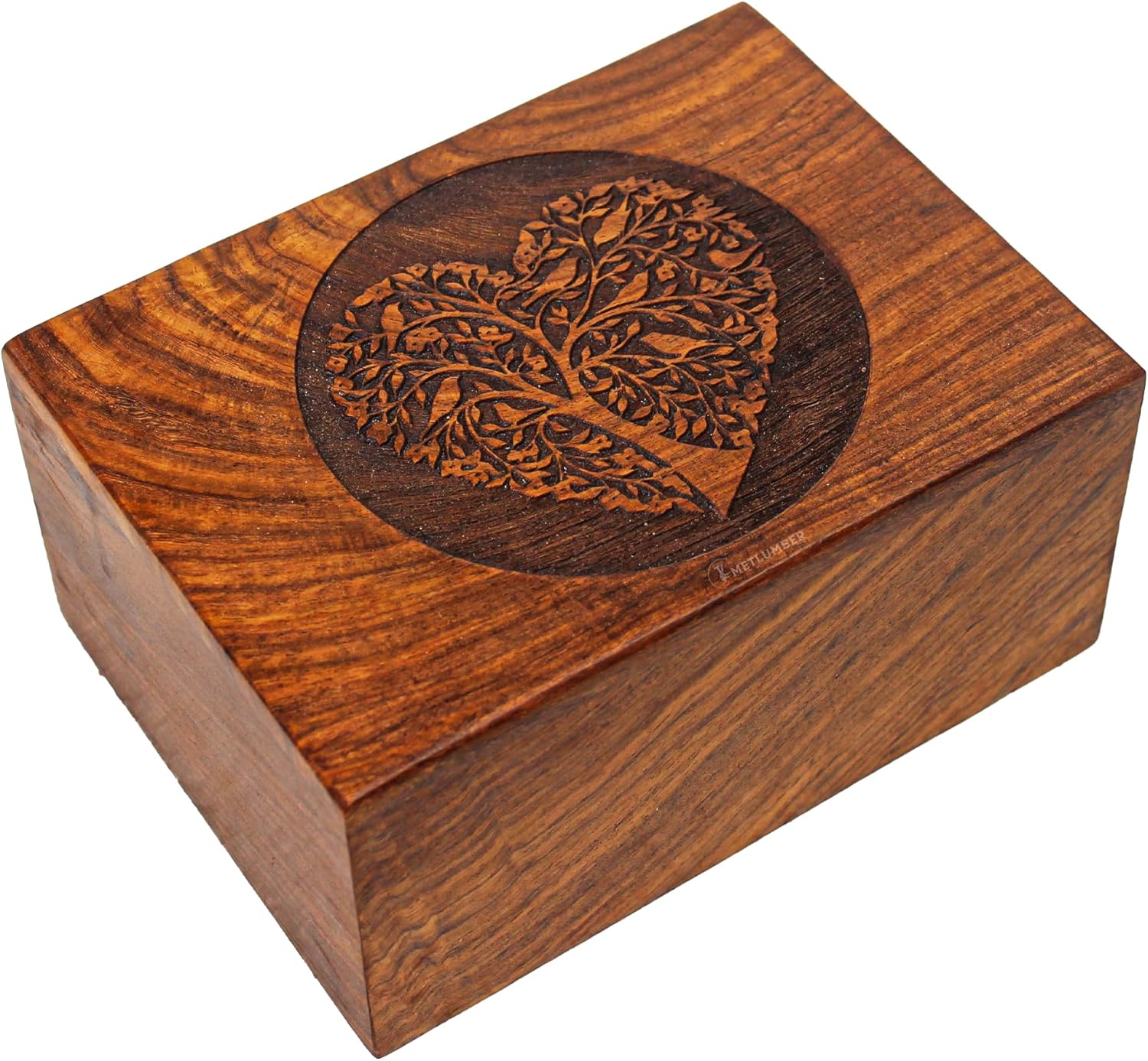 Personalized Urn for Human Ashes Personalized Cremation Urn for Pets Funeral Wooden Adult Large Urn to Small Decorative Keepsake Burial Urn (Personalized, Medium: 7.5" x 5.5" x 3.5" - 100lbs)