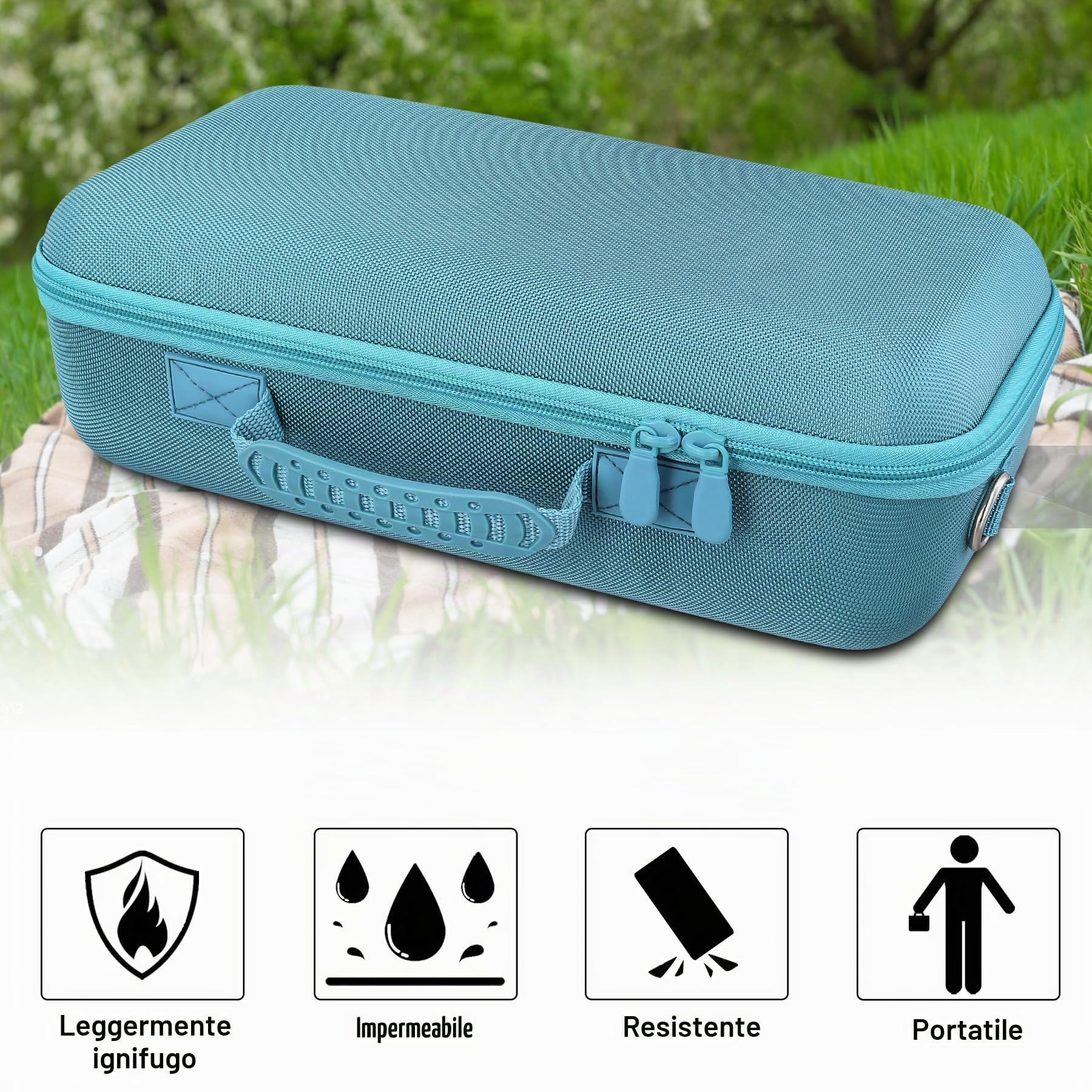 co2CREA Custodia Compatibile com Bose SoundLink Max Altoparlante Bluetooth | Borsa di stoccaggio, Antiurto EVA con Tracolla Rimovibile e Scomparto Accessori