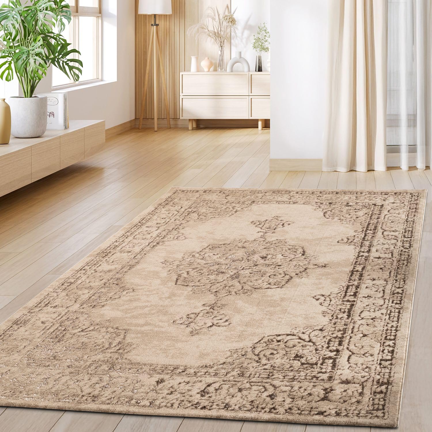 TT Home Dywan do salonu Jadalnia Vintage Orientalny Dywan z krótkim w³osiem Abstrakcyjny Wzór Wytrzyma³y, Rozmiar:240x340 cm