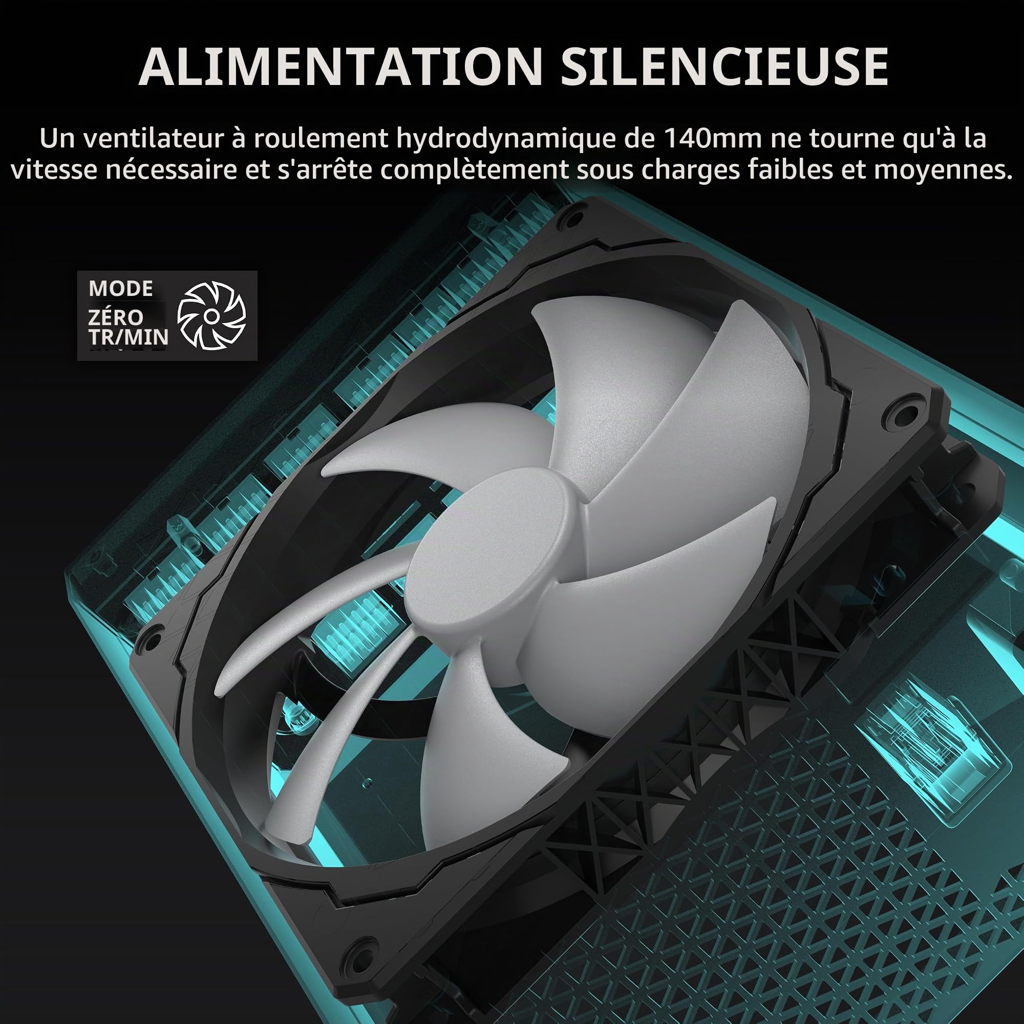 CORSAIR HX1500i (2025) Alimentation ATX Entièrement Modulaire à Très Faible Bruit avec Câble 12V-2x6 – Compatible ATX 3.1 & PCIe 5.1, Efficacité Cybenetics Platinum – Noir