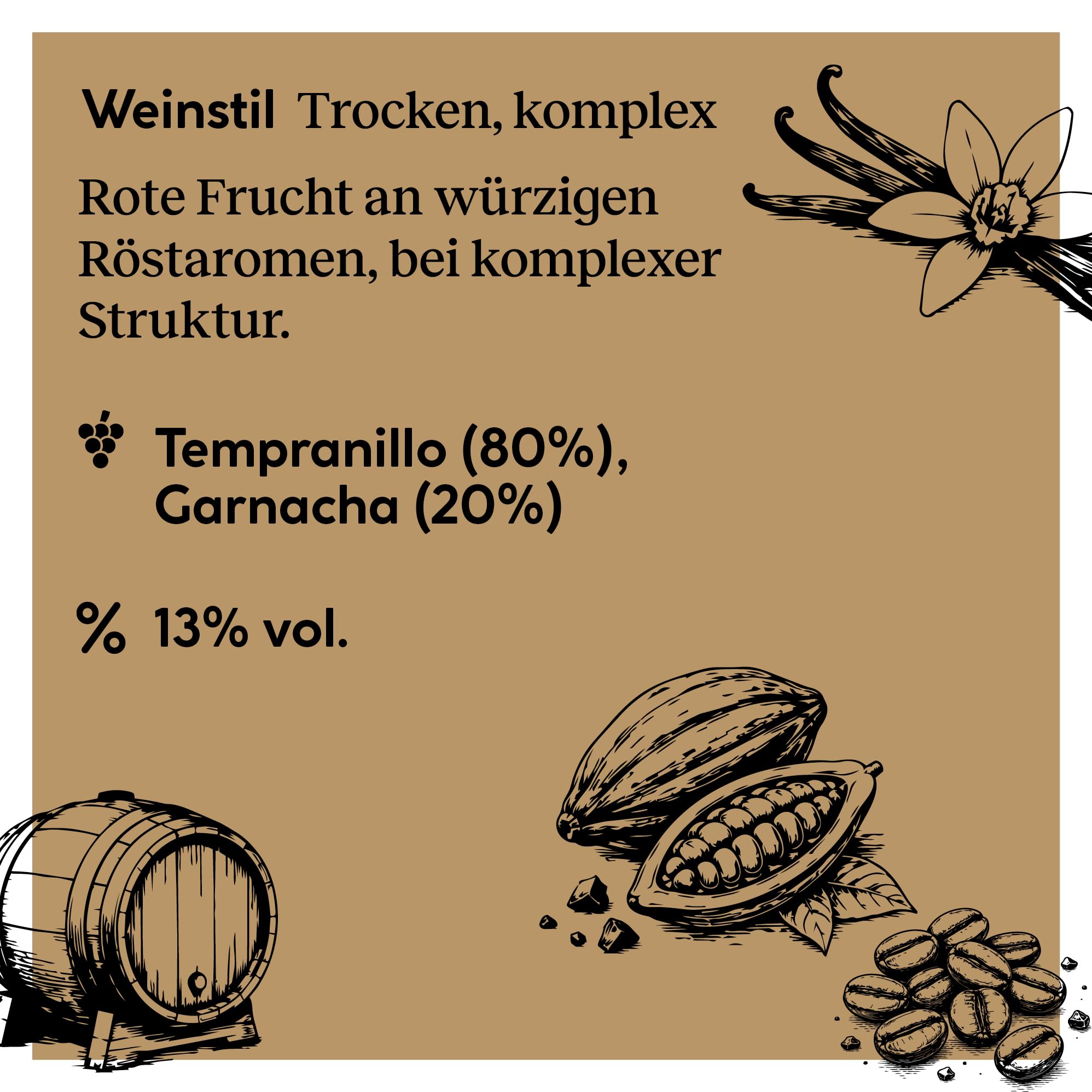DELINAT Osoti Vendimia Seleccionada 2023 – Spanischer Bio-Rotwein trocken | Vegane Cuvée aus Tempranillo und Garnacha, in Barrique ausgebaut und säurearm aus Rioja 6 x 0,75l