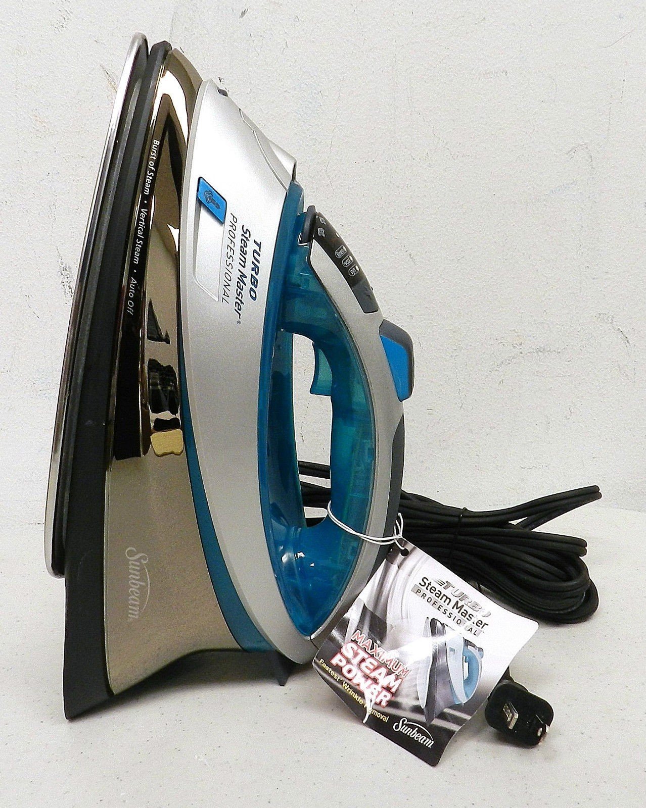 Sunbeam Turbo Steam Master Professional Iron, 1500 Watts,, 54 OFF