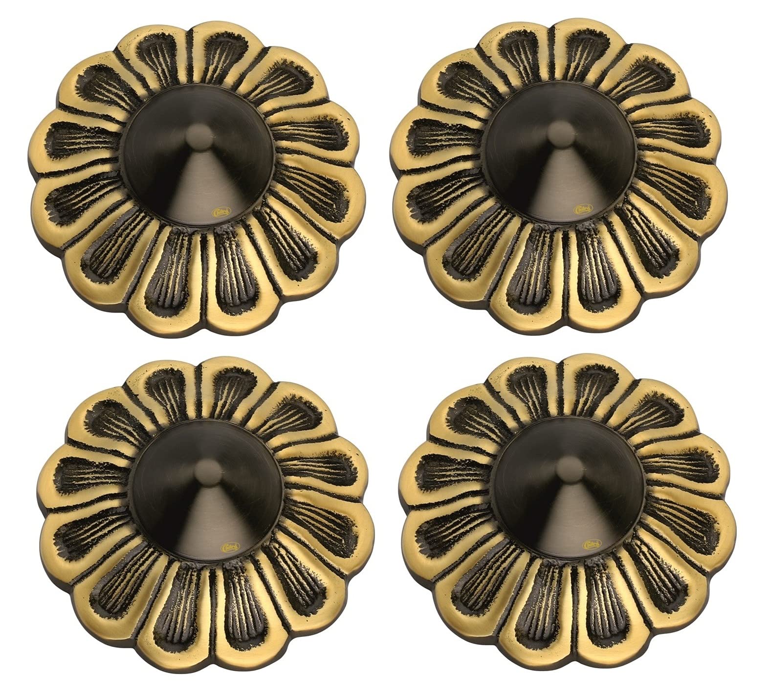 Chitra Brass Decorative Ashoka Door Dooms for Doors/Pooja Room/Home Decorative Pack of 4 (Antique Brass Finish, 50 MM) Pull Handle — Amazon image 6