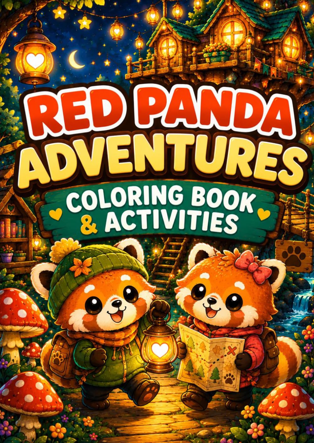 Red Panda Adventures: A Cozy Coloring Book & Activity Book for Kids (Cozy Coloring Book Collection)