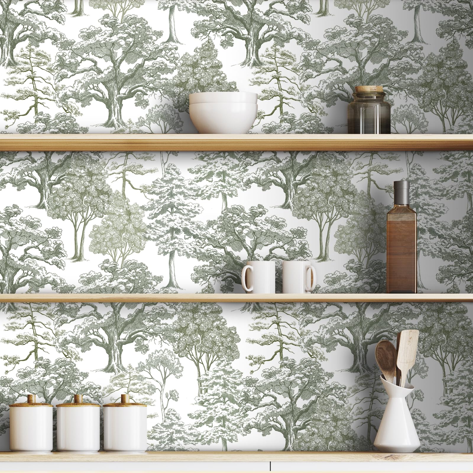 ReWallpaper 44,5CM × 7M, Carta da Parati Adesiva Muro Floreale