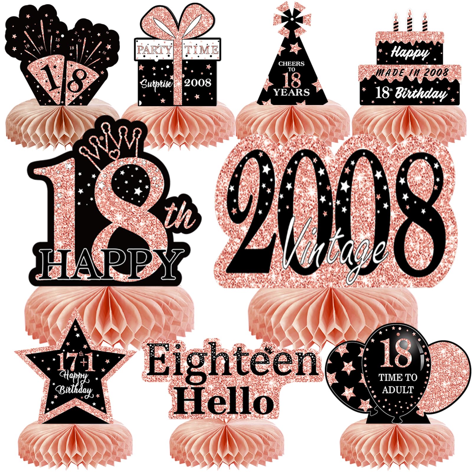 9 STK Tischdeko Geburtstag（EN）