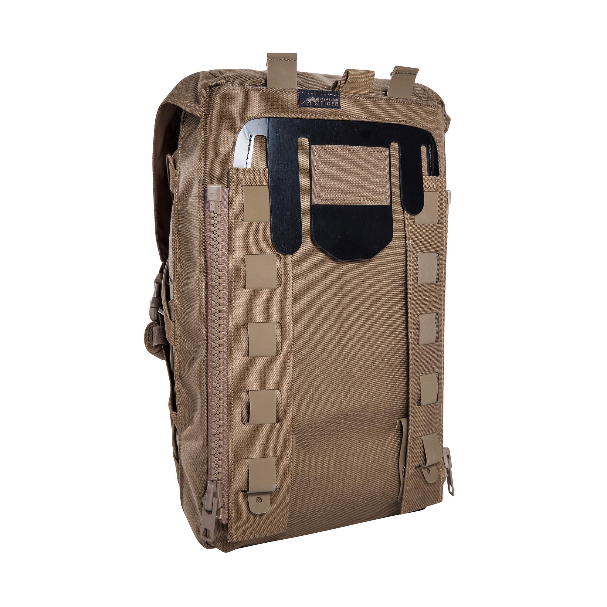 Tasmanian Tiger TT Turtle Pack ZP dodatkowa torba na wsporniki płyt z systemem RV, pojemność 7 l, rozkładana torba na plate carrier nadaje się do cięcia śrub