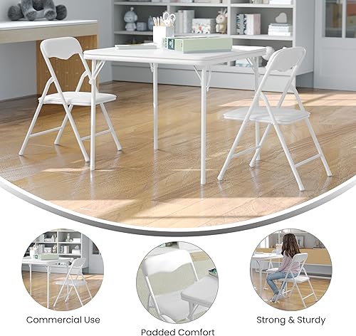 Miniatura 12 de Flash Furniture Mindy Kids - Mesa plegable de color bronceado para niños Beige Bronceado,Negro