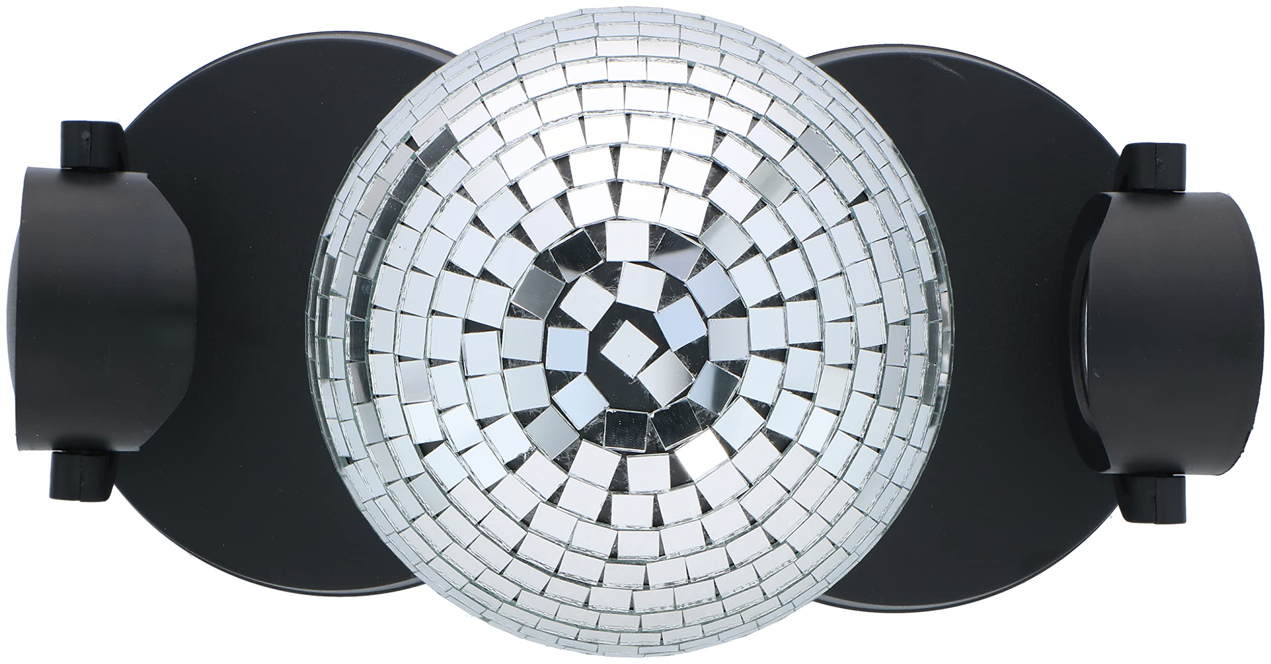 Party Fun Lights Disco Spiegelkugel- Durchmesser 13 cm Spiegelkugel mit 2 Spots/16 LEDs und Motor