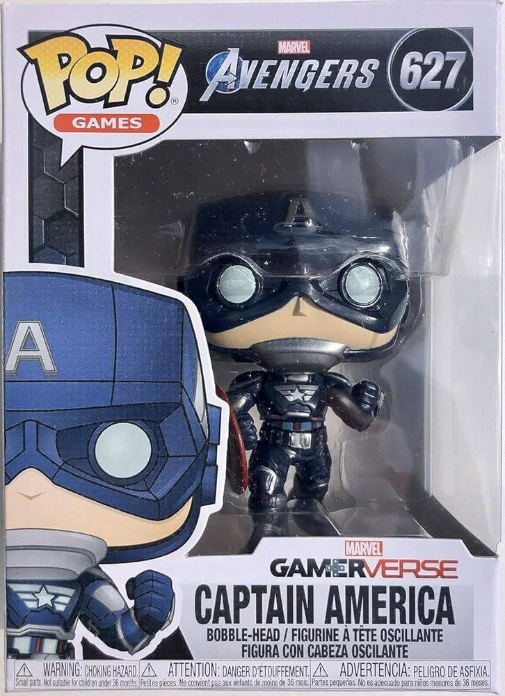 Amazon.com: POP Captain America #627 Games: Avengers Gamerverse Vinyl Figure (Bundled with EcoTEK Plastic Protector to Protect Display Box) : Toys & ...