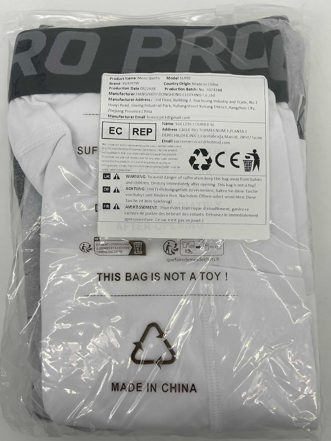 YUSHOW 3 Pack Compression Shorts for Men Cool Quick Dry Athletic Undershorts with Pockets Workout Shorts Running Tights Gym - Image 8