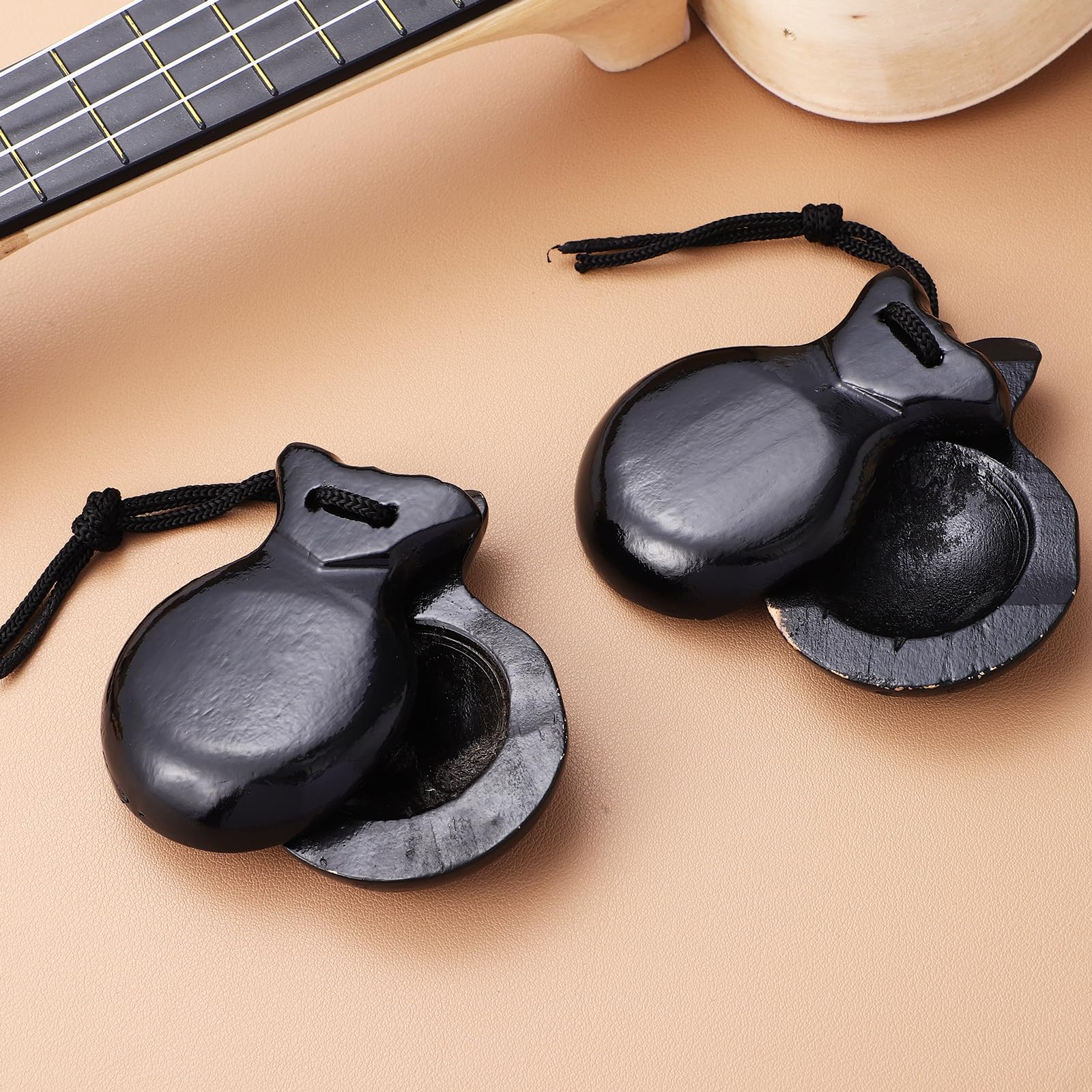 Castañuelas Españolas De Madera Castañuelas Tradicionales De Percusión Manual Castañuelas De Flamenco Castañuelas De Madera Para Dedos Tablas De Ritmo Instrumentos Para De
