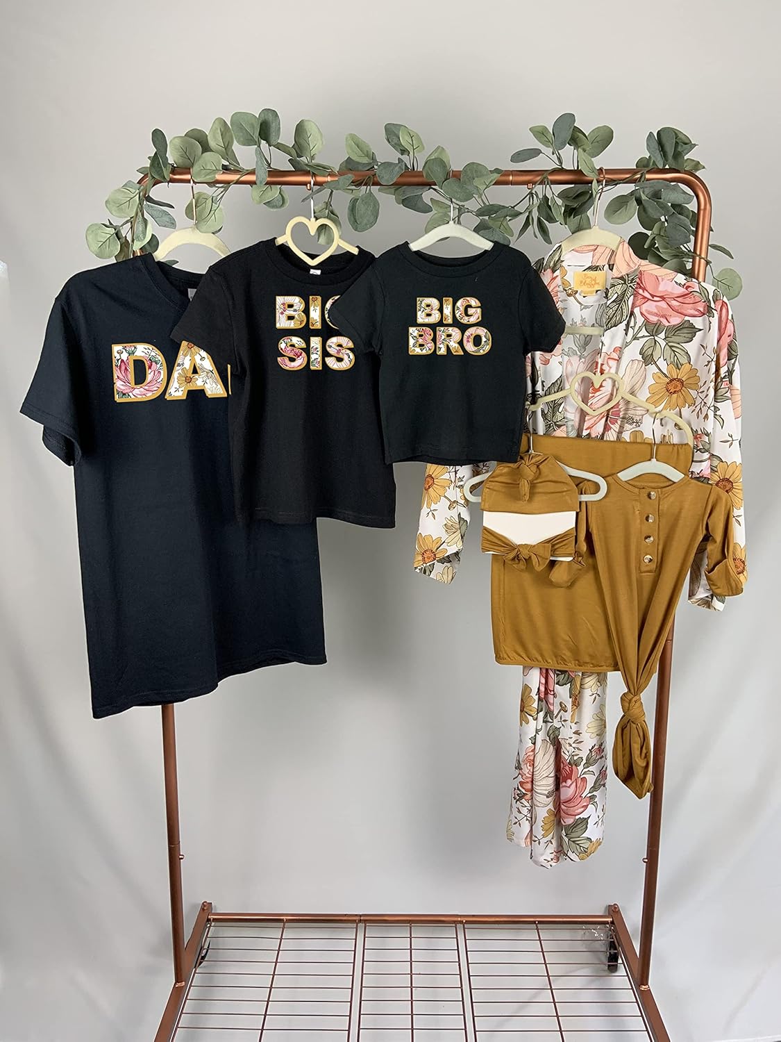 Mommy and Me Robe, Swaddle, Hat Bow Bundle - Honey Color Baby Swaddle, Hat and Bow Set for Baby Boy or Girl, XX-Large - Image 4