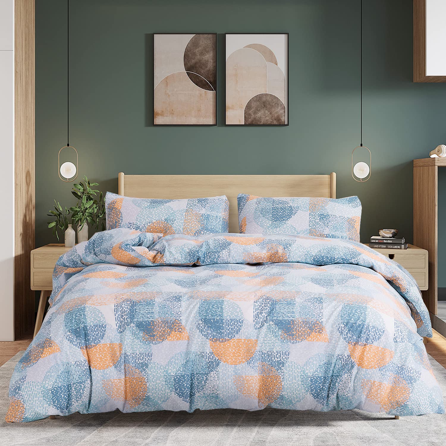 Ivellow 100% Cotton Duvet Cover 