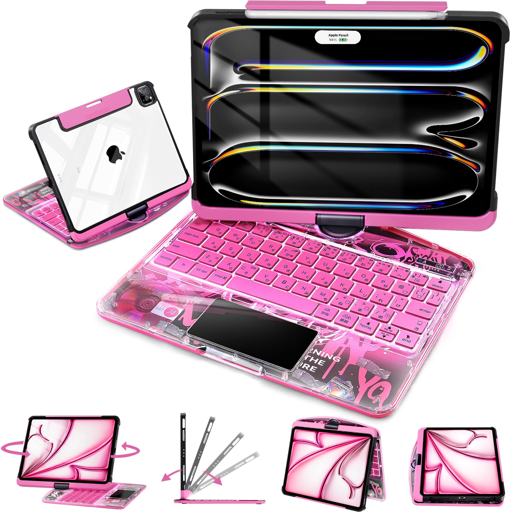 Amazon.co.jp: iPad キーボードケース A16 11インチ 2025 第11世代 360