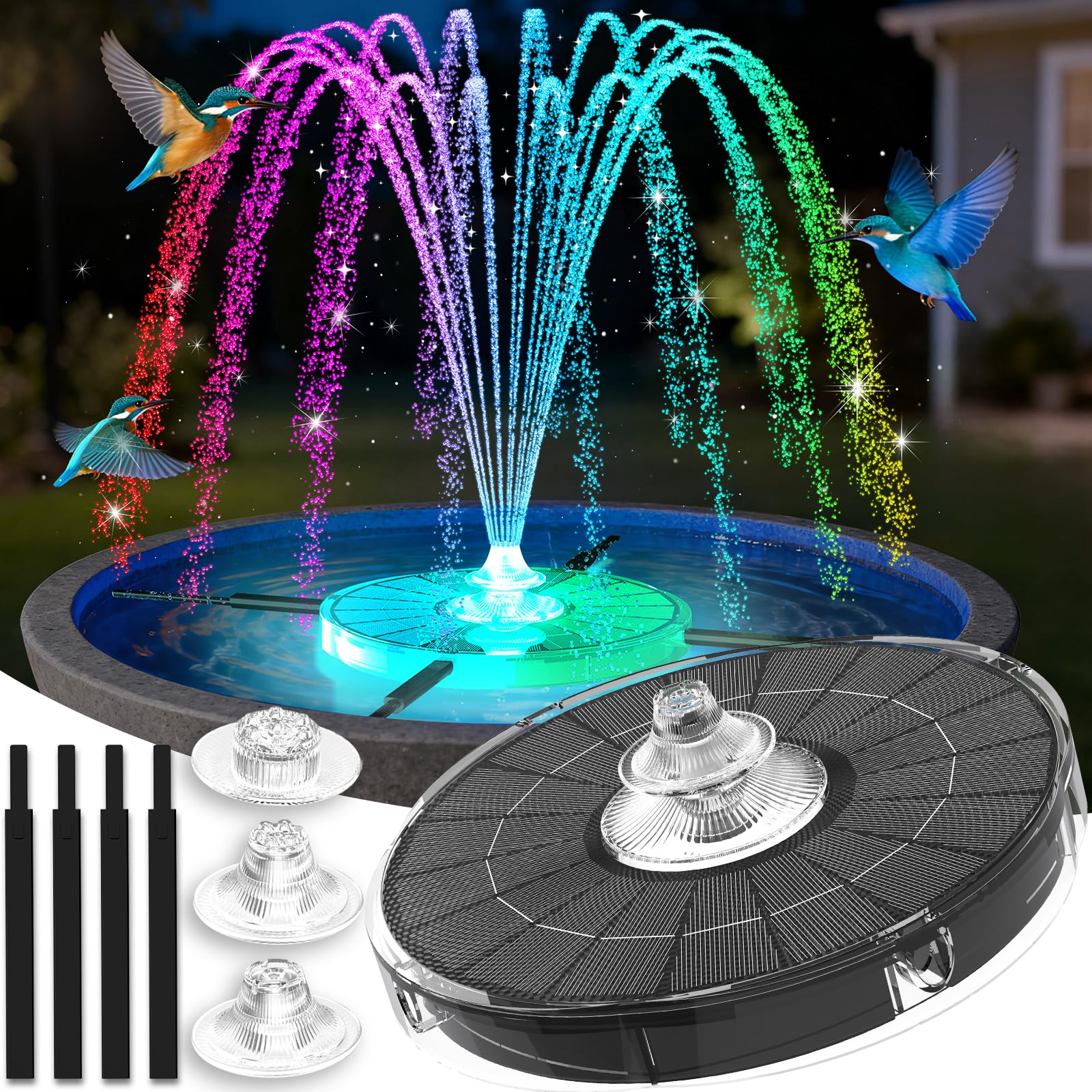 luxfero fontaine solaire extérieur