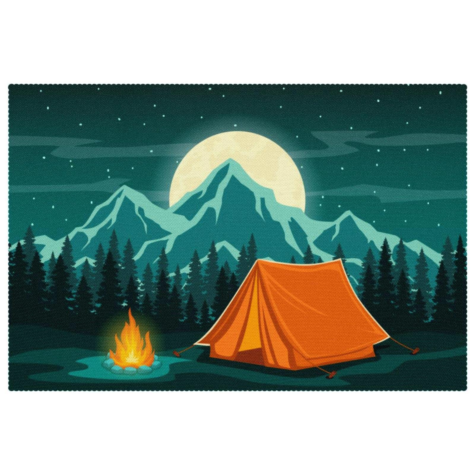 Sets de table Tents in the Mountains anti-tache et thermorésistants pour salle