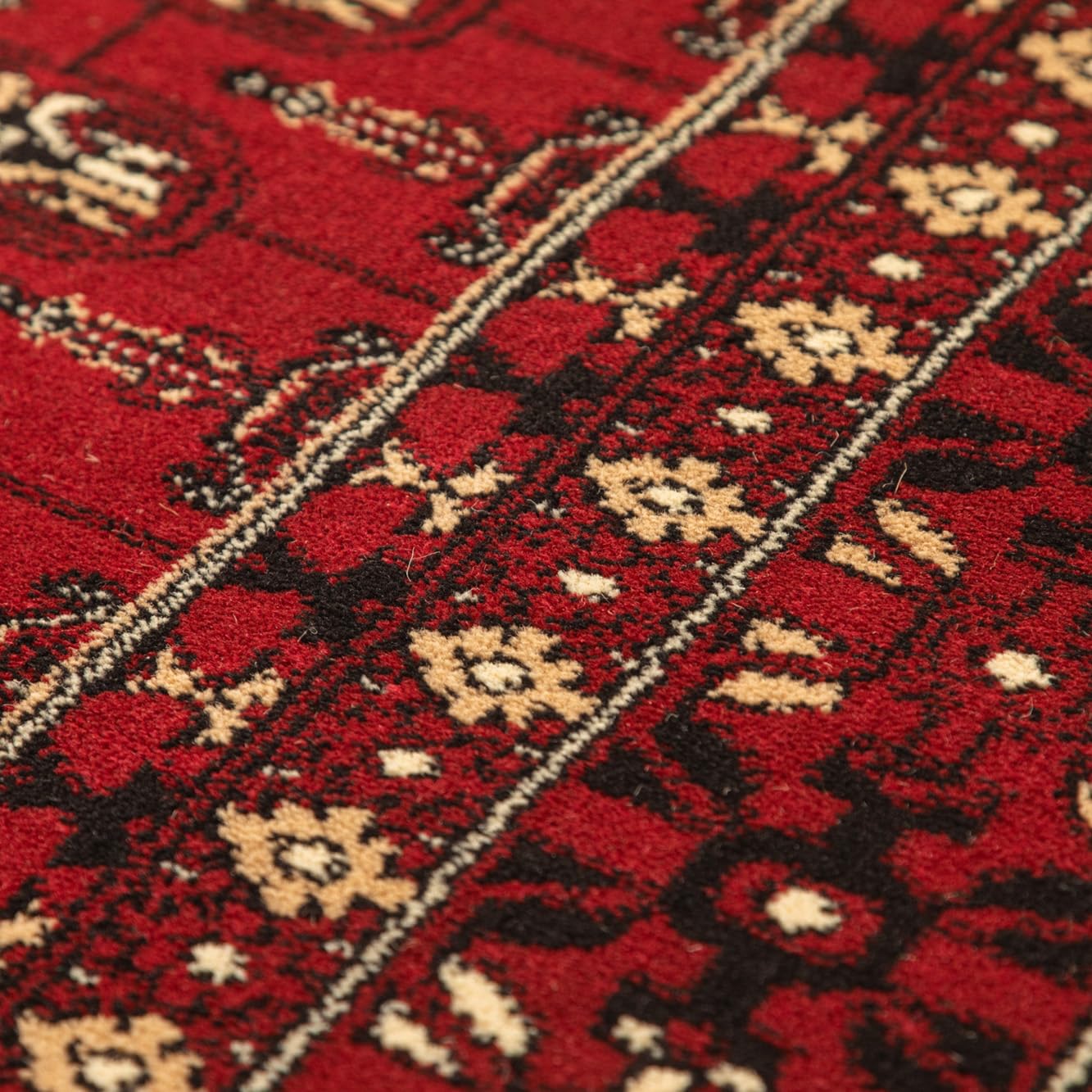 SIMPEX Orient Teppich 160x230 cm Rot, Pflegeleichter Bodenteppich mit Orientmuster, Stilvolle Wahl für Gästezimmer oder Salon
