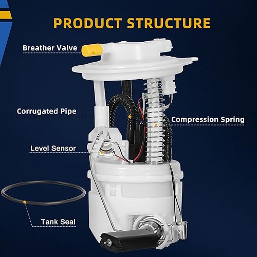 Miniatura 9 de DWVO Bomba de combustible compatible con Civic L4 1.8L 2006 2007 2008 2009 2010 2011