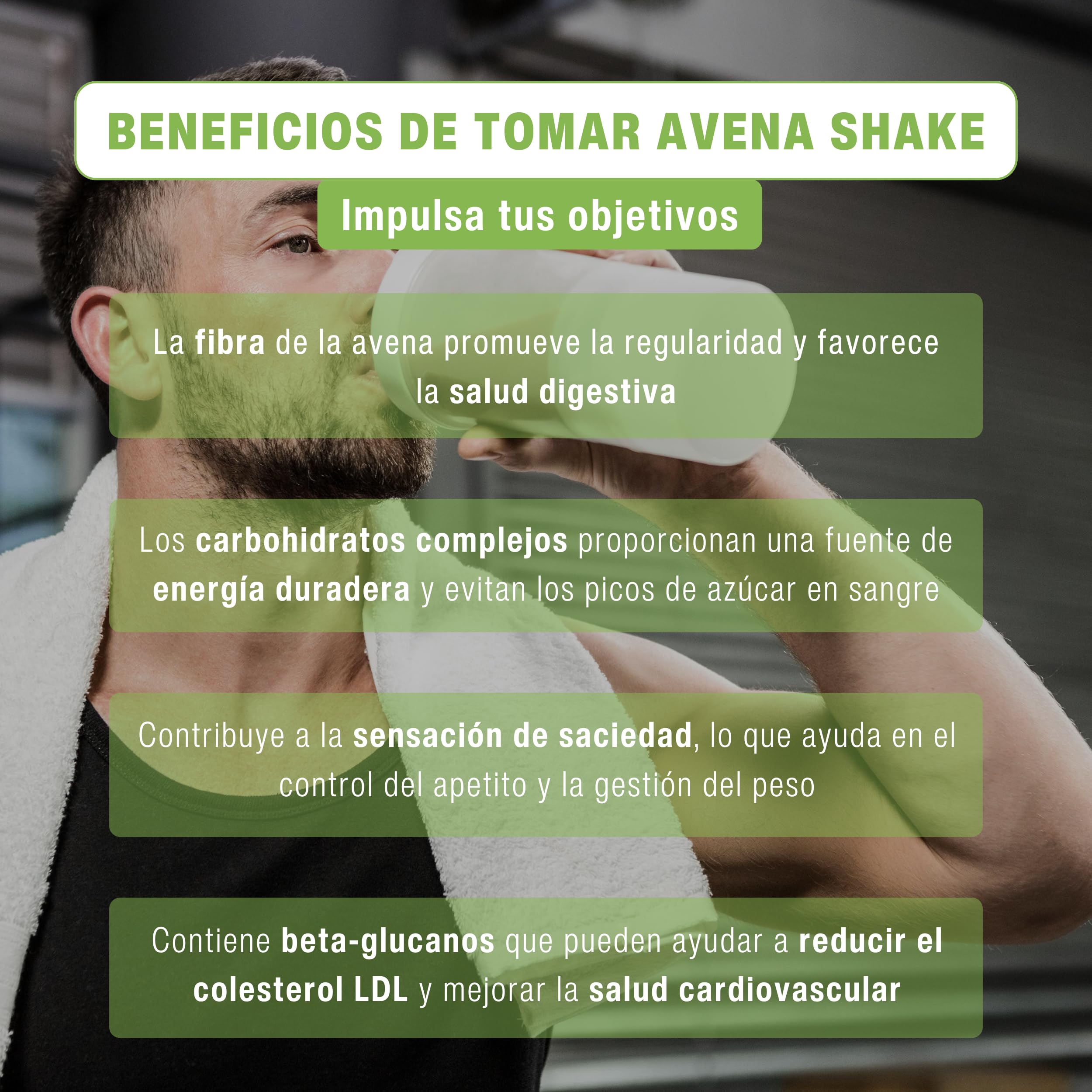 NutriEnjoy - Avena Shake 1Kg | Copos de Avena Integral Molidos | Harina de Avena Sabores | Avena en Polvo | Harina de Avena Integral | Avena Instantánea Sabores Deliciosos (Chocoreo) — view 4