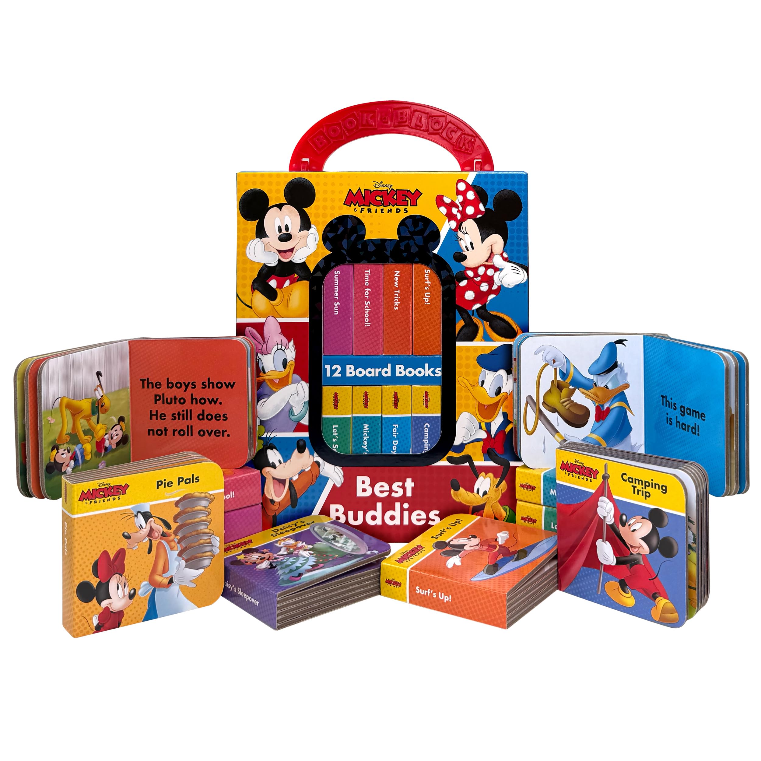 Disney Mickey & Friends Best Buddies My First Library 12 Board Books - PI Kids