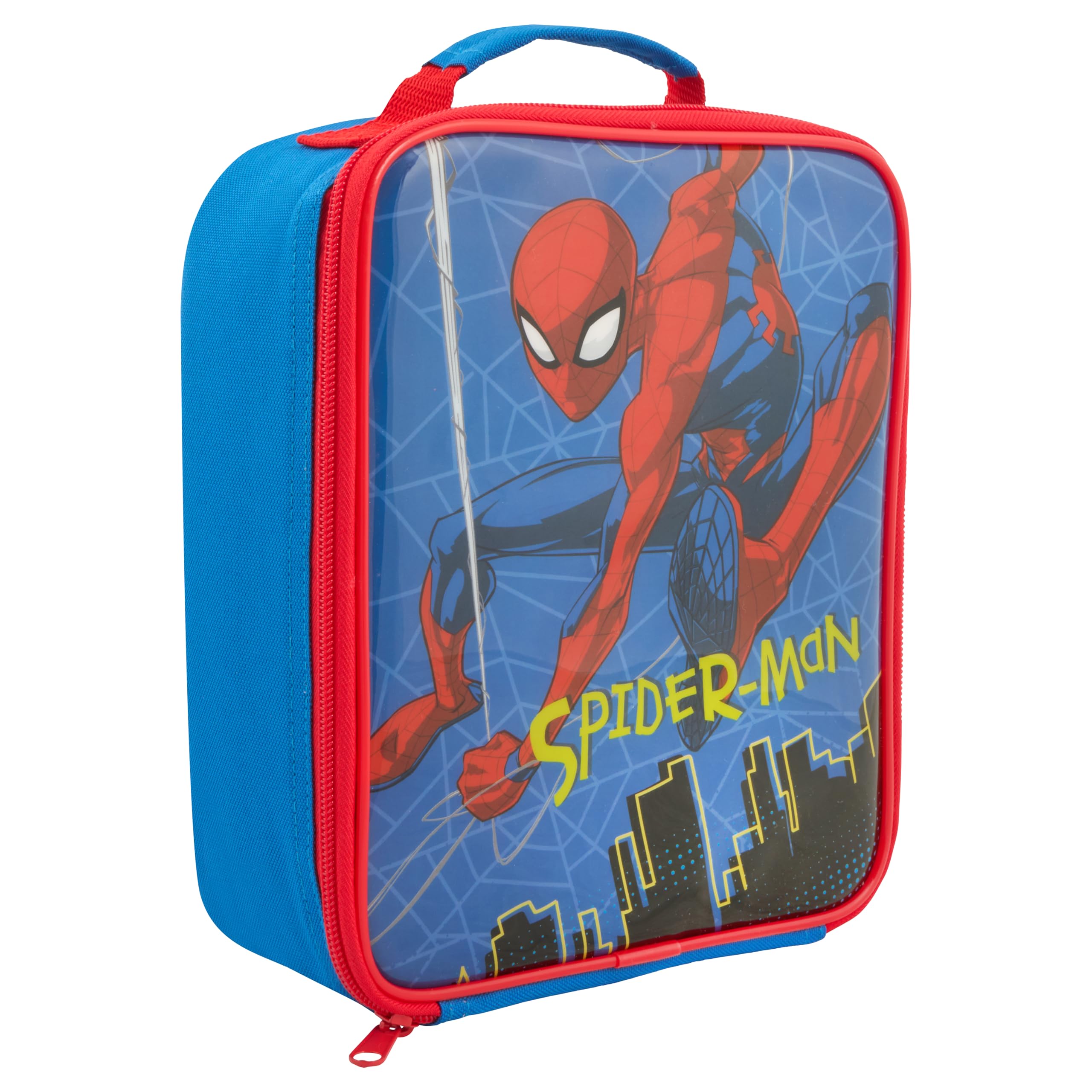 Marvel Spider-Man Lunch Bag, Polyester, Blue