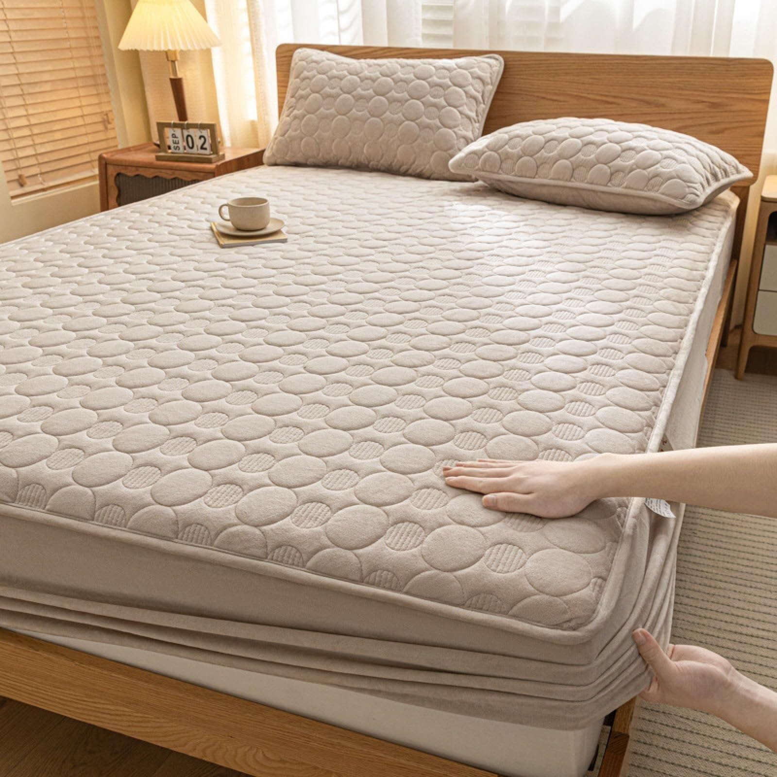 Elastyczna prześcieradło z głębokimi kieszeniami