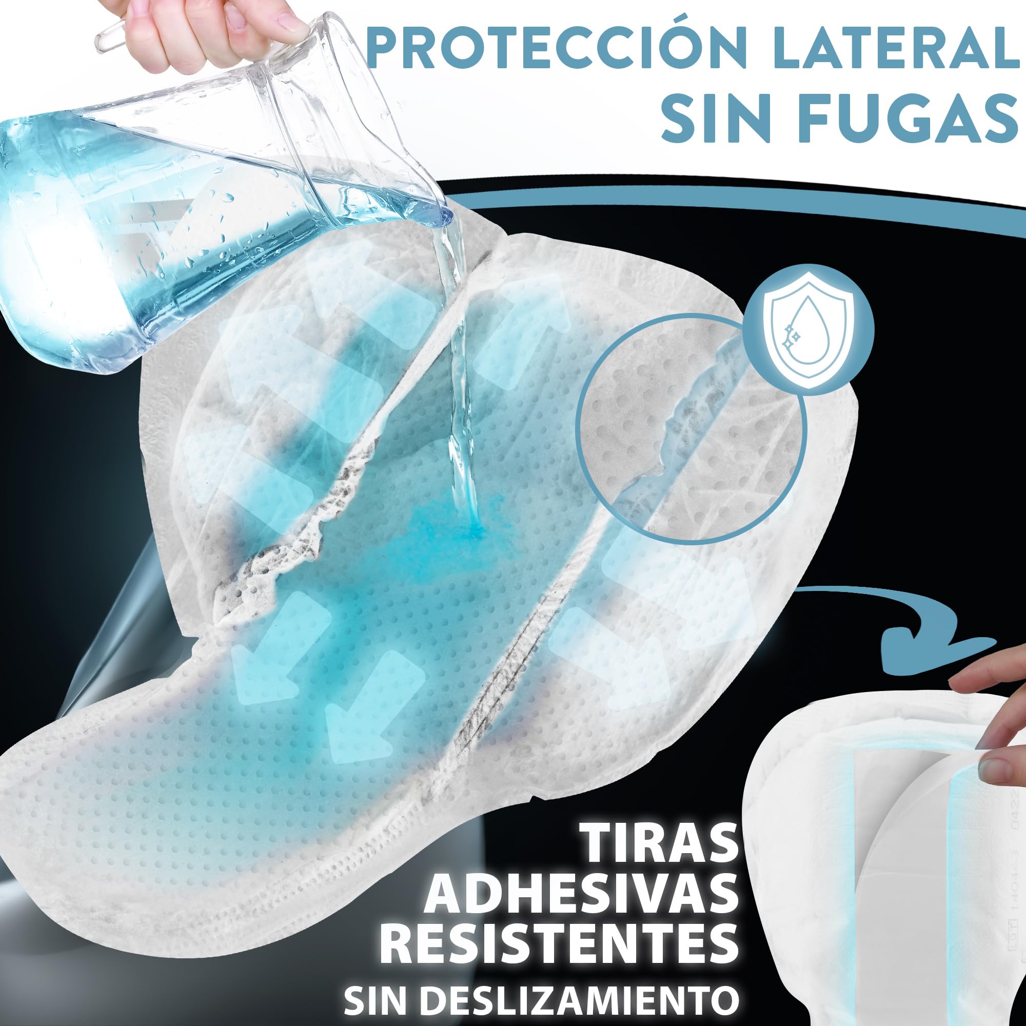 Harmony Care® Men - Compresas de incontinencia súper absorbentes para hombres leve a moderada - Discretas compresas para hombres en caso de incontinencia - 120 unidades