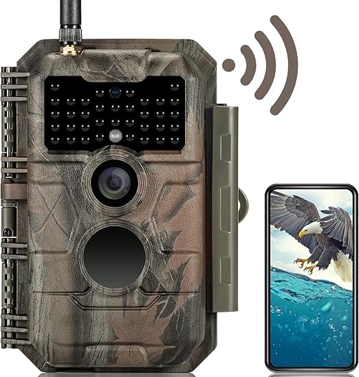 GardePro E6 Trail Camera WiFi 32MP 1296P Game Camera with