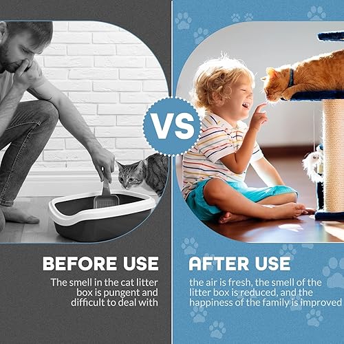 Miniatura 7 de 8 filtros de carbono compatibles con Litter-Robot 3, filtros de carbón activado de repuesto para caja de arena, filtros de carbono premium, gruesos