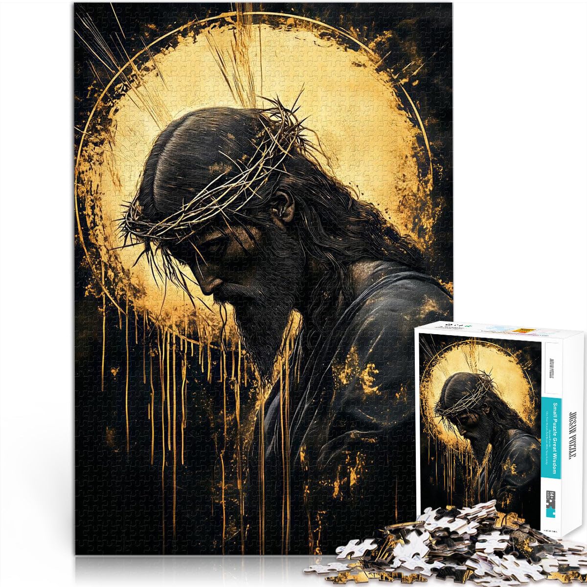 puzzles for adults 1000 pieces Crown of Thorns Familienspiel zum Stressabbau, schwierige Herausforderung Geschenkideen38x26cm — image 1