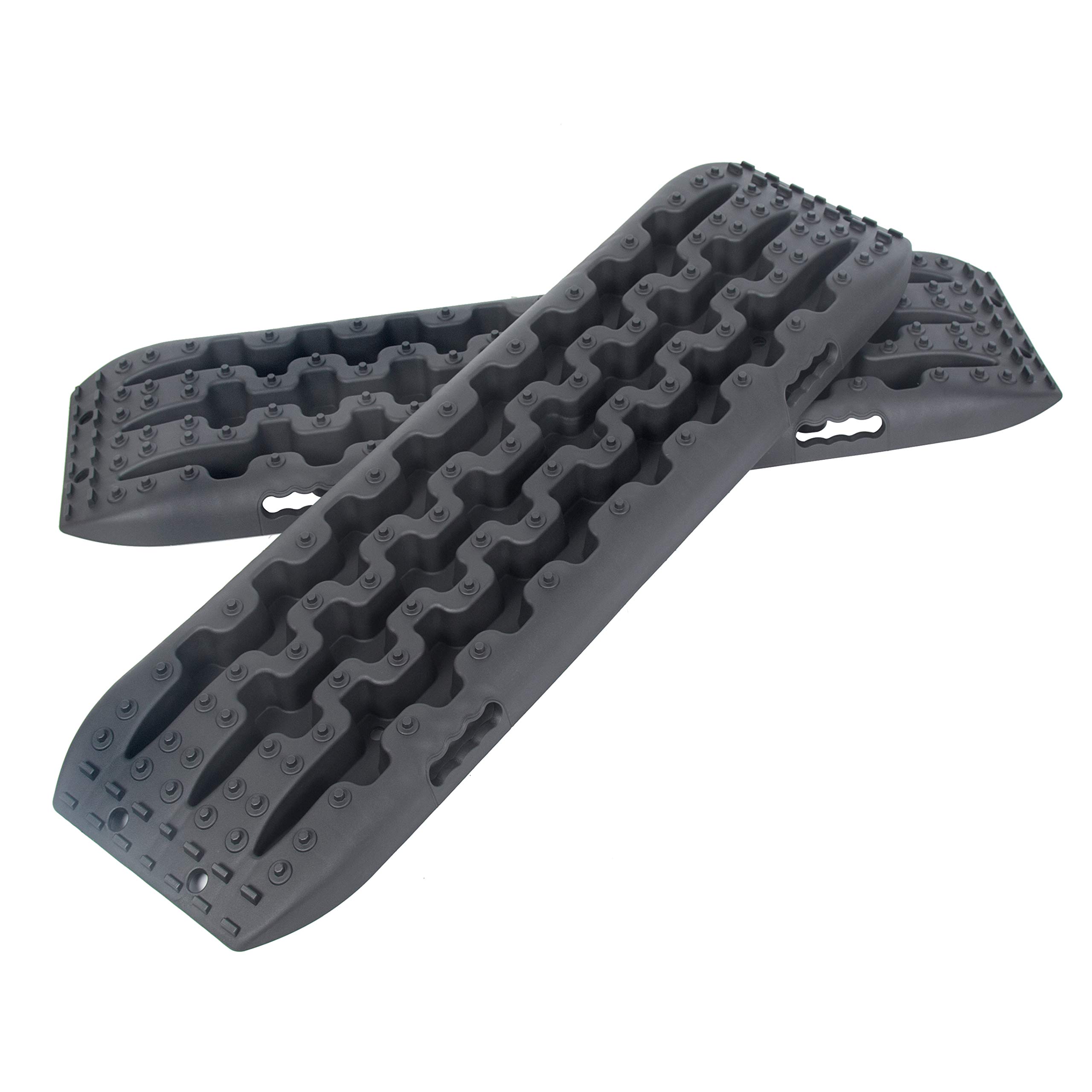 Recovery Boards Traction Tracks Mat for Sand Mud Snow Off Road Tire Ladder Black 4WD W/Storage Bag