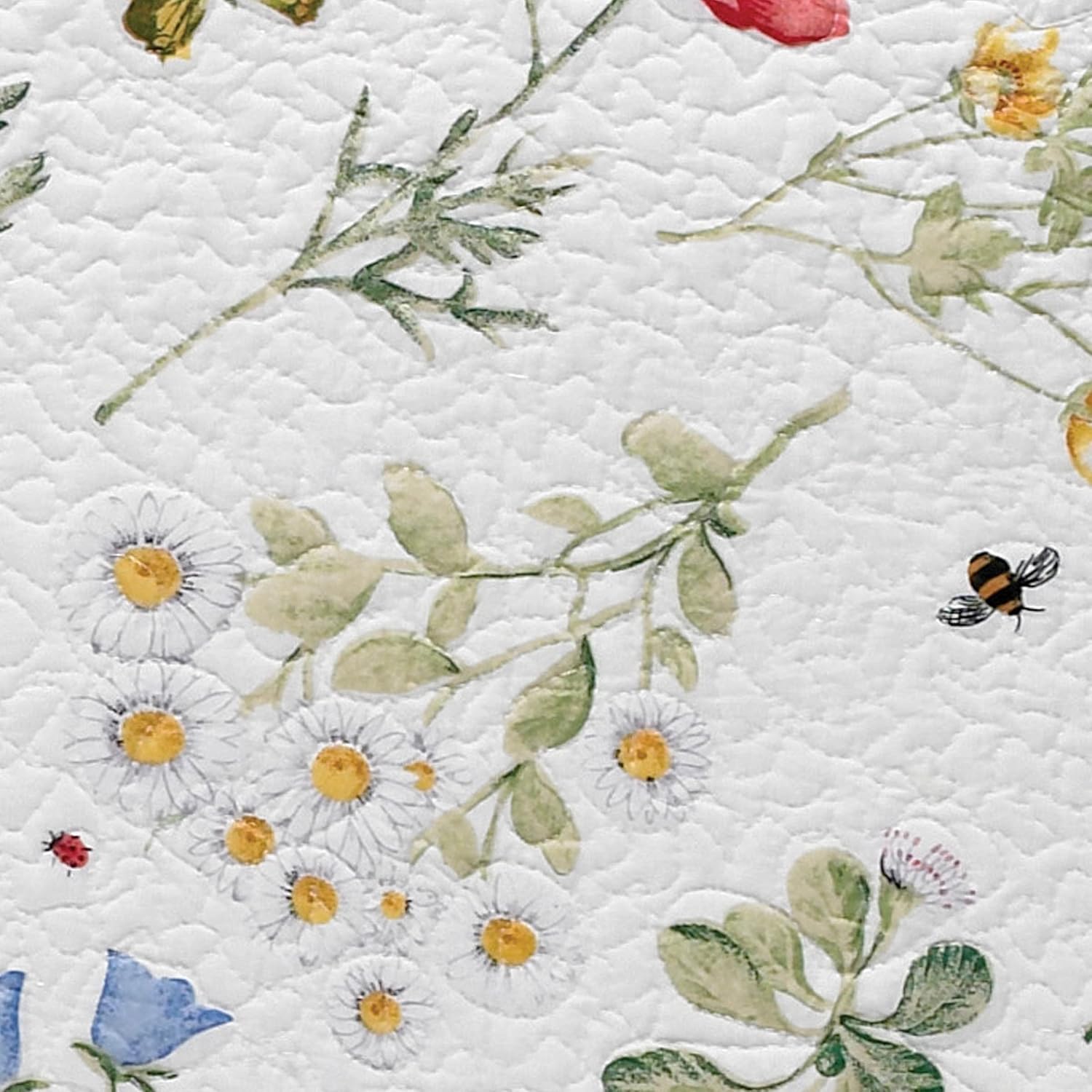 Wildflower Scalloped Cotton Table Runner 13" x 54"