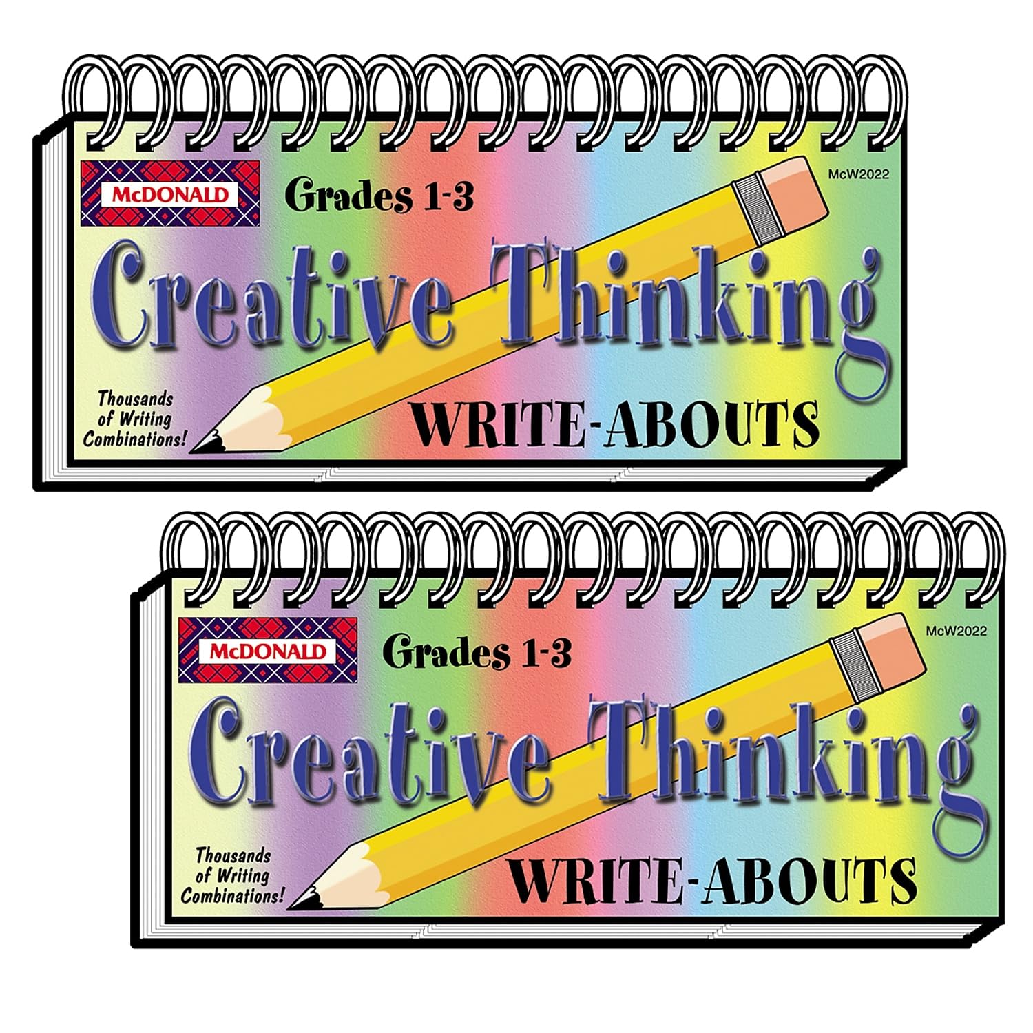 Teacher Created Resources Creative Thinking Write-Abouts by McDonald Publishing, Paperback, Grade 1-3, 2/Bundle (MC-W2022-2)